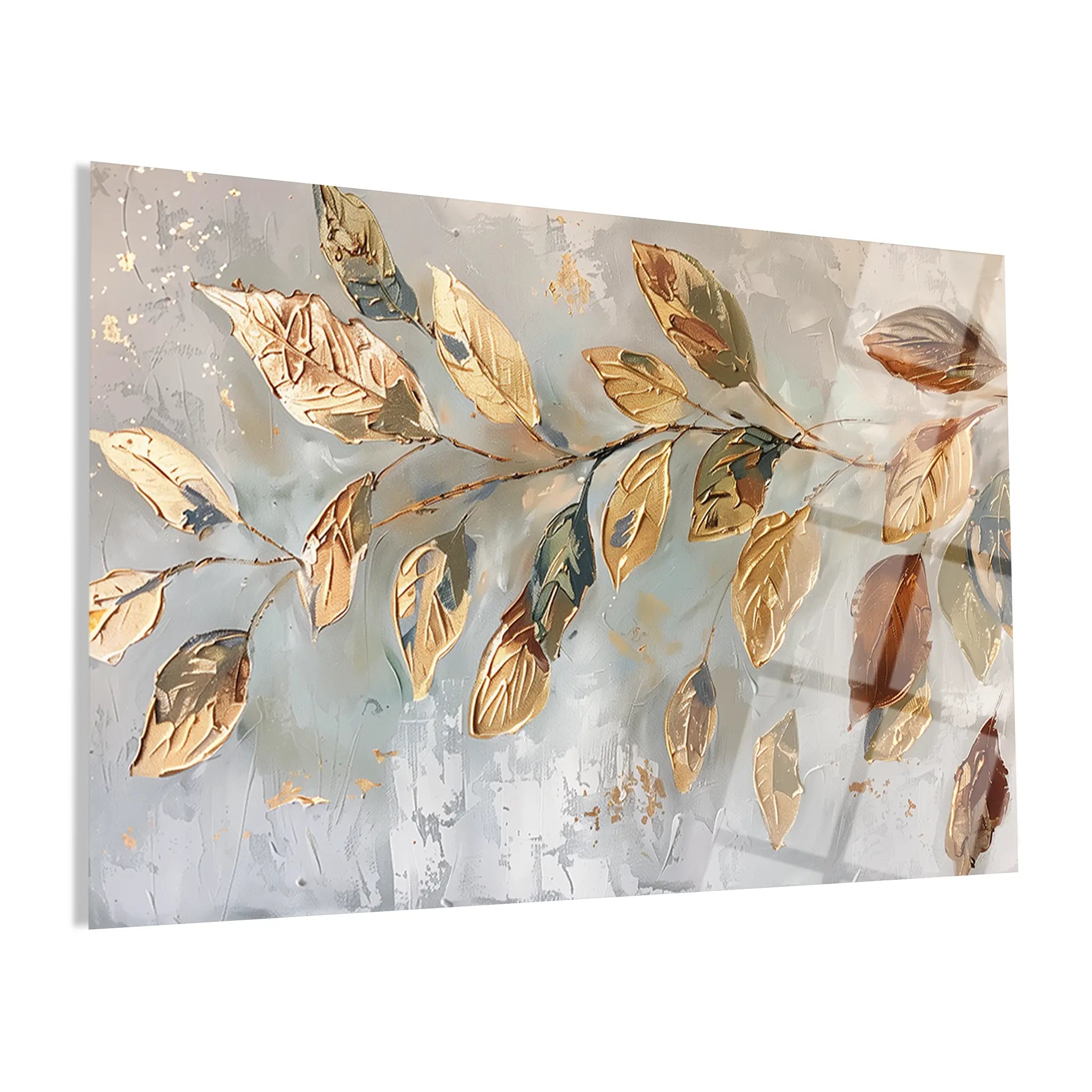 Floral Glass Wall Art GAD032-F 90 x 60 cm