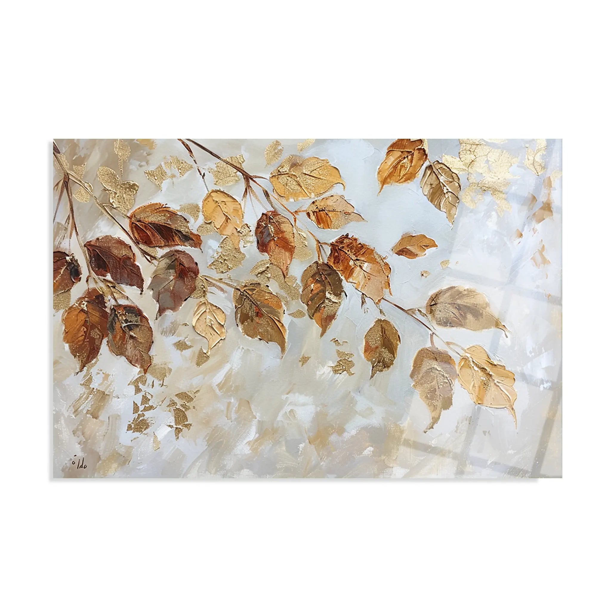 Floral Glass Wall Art GAD033-F 90 x 60 cm