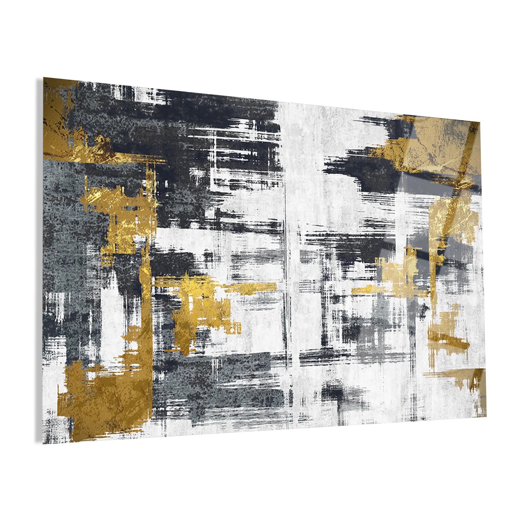 Abstract Glass Wall Art GAD034-A 90 x 60 cm