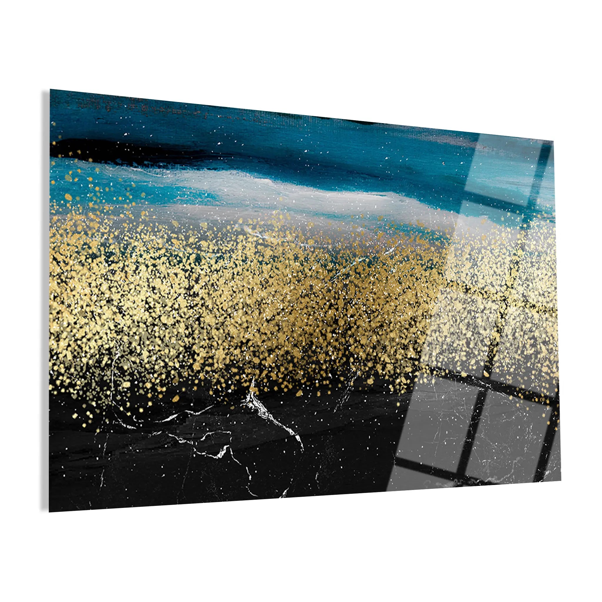 Abstract Glass Wall Art GAD035-A 90 x 60 cm