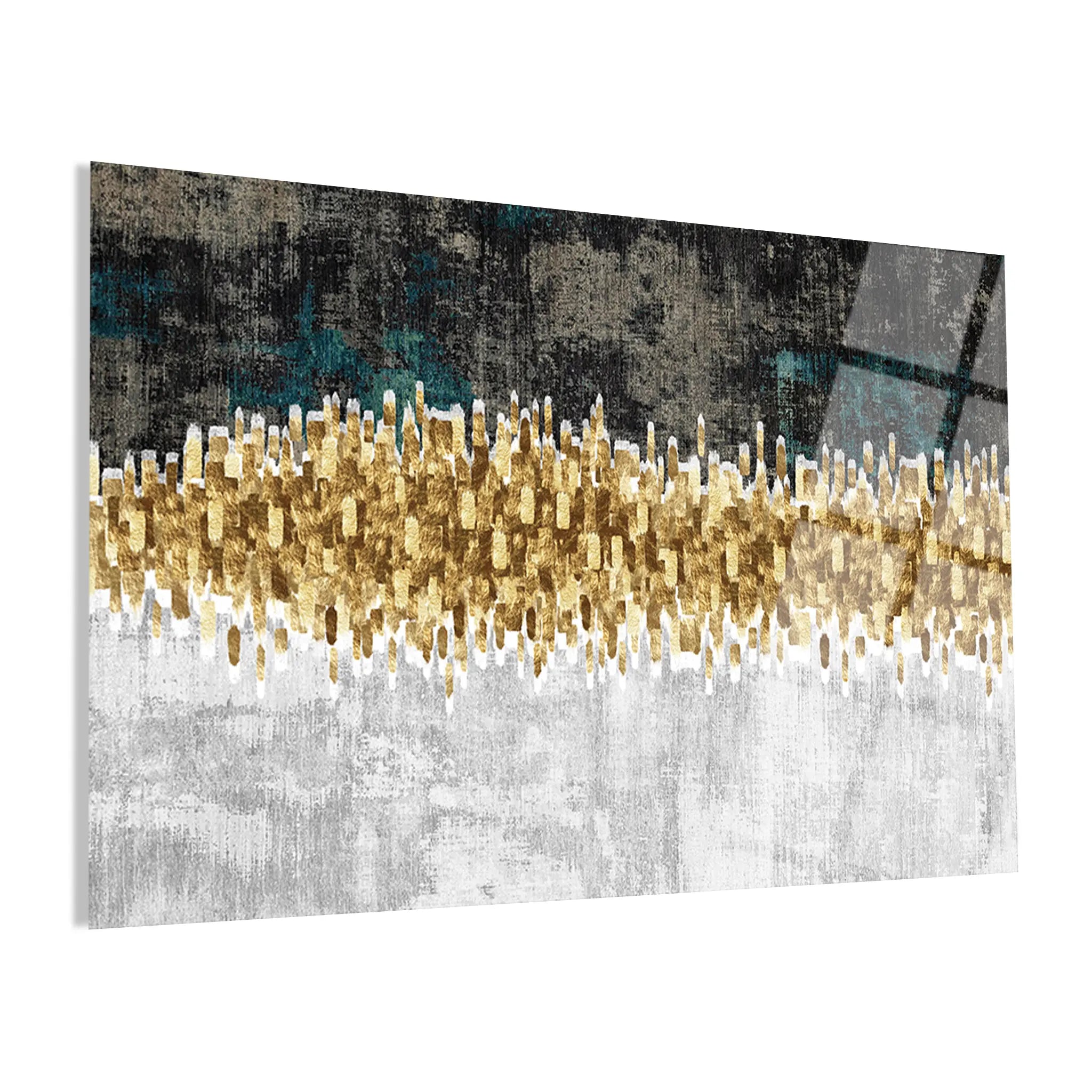 Abstract Glass Wall Art GAD037-A 90 x 60 cm