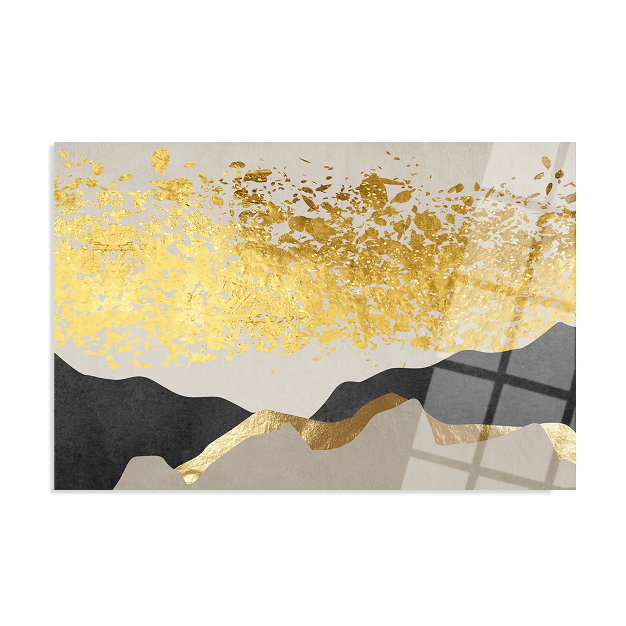 Abstract Glass Wall Art GAD044-A 90 x 60 cm