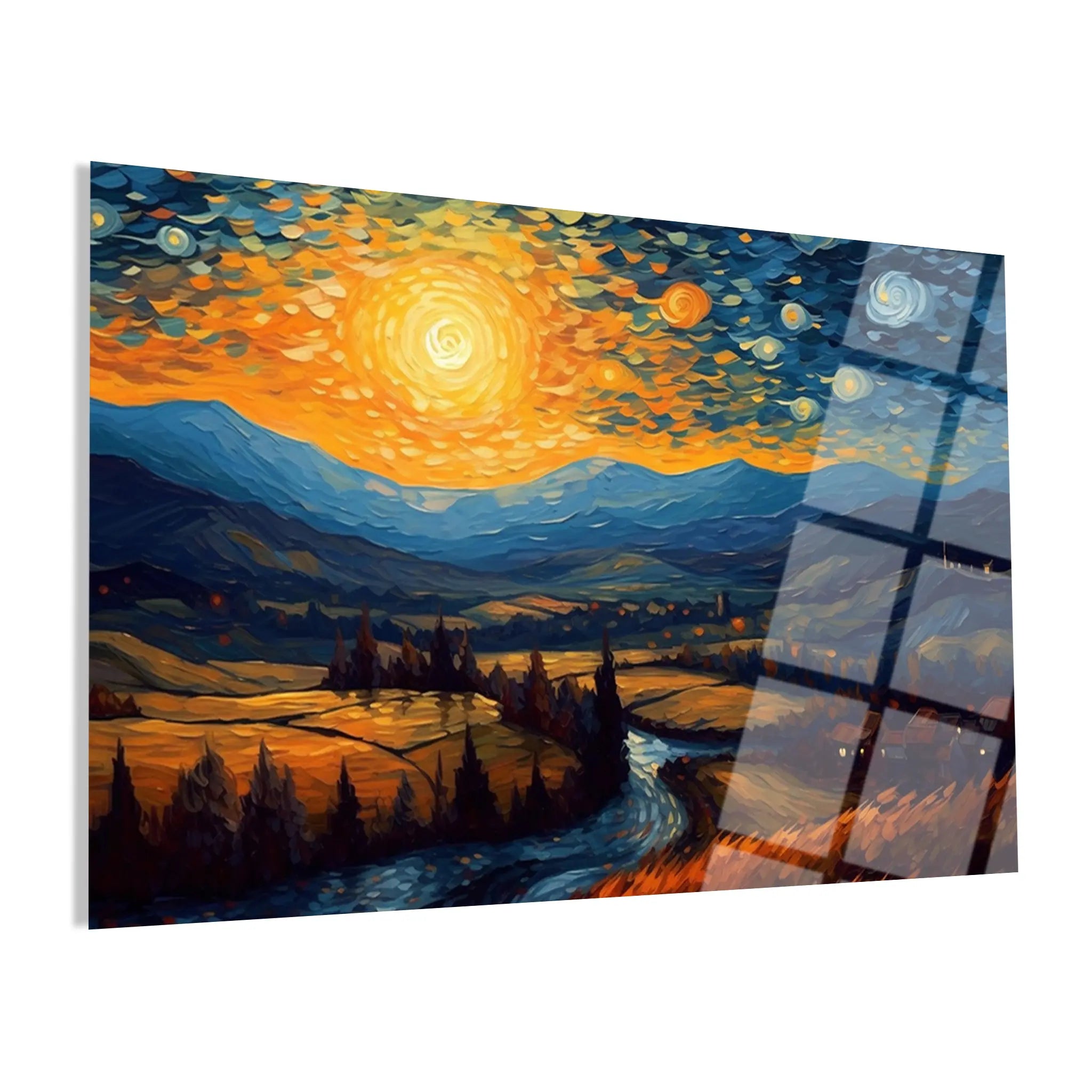 Landscape Glass Wall Art GAD044-L 90 x 60 cm