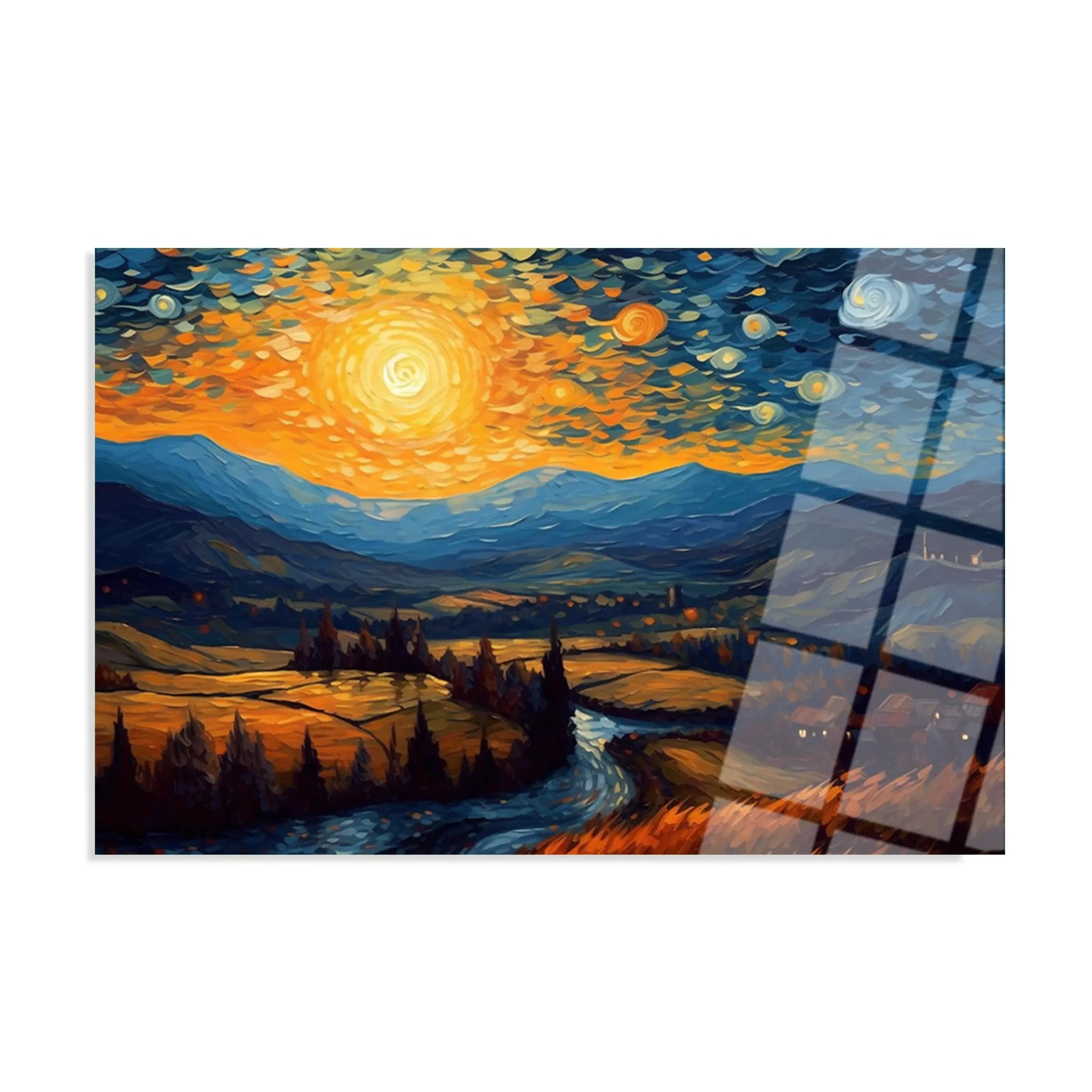 Landscape Glass Wall Art GAD044-L 90 x 60 cm