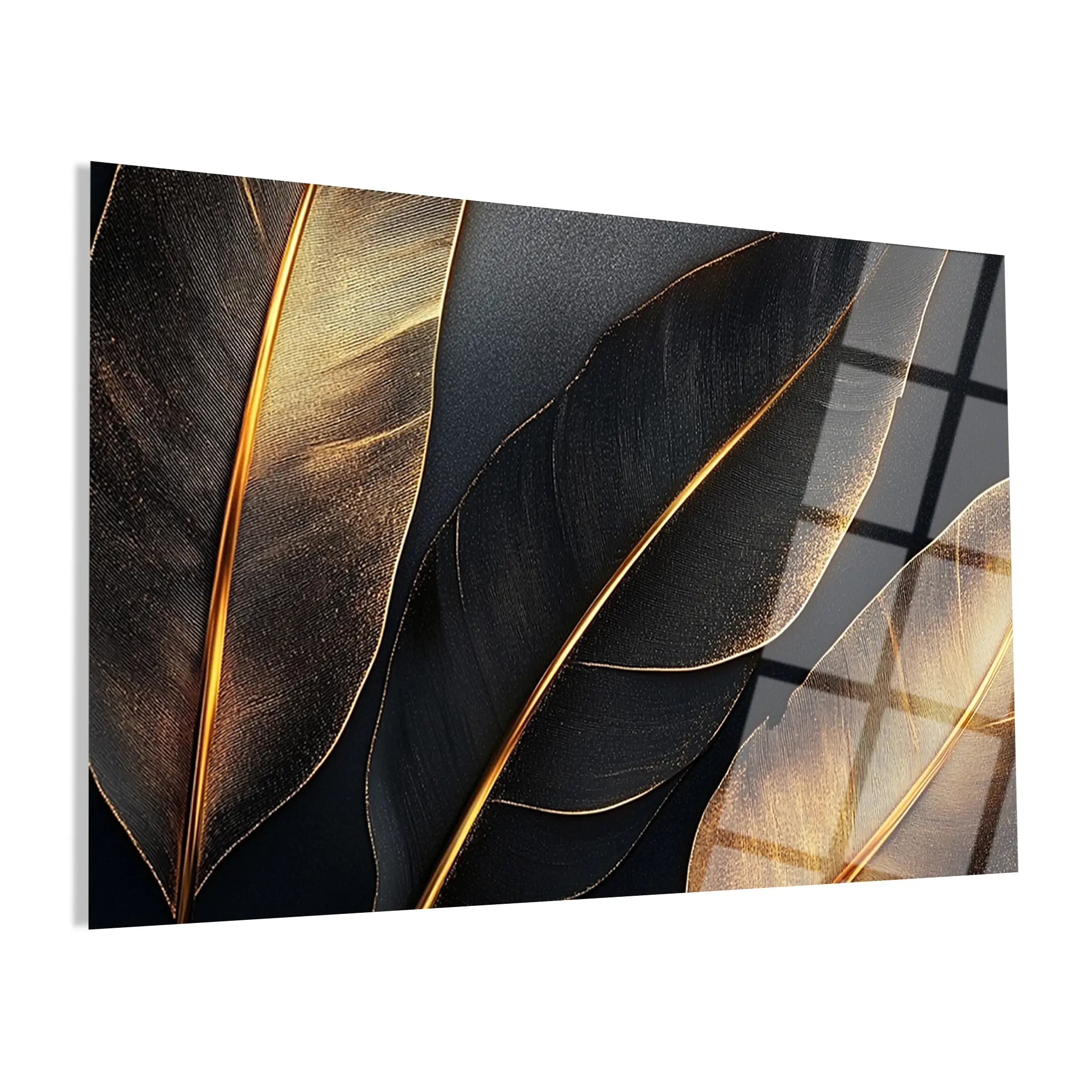 Floral Glass Wall Art GAD045-F 90 x 60 cm