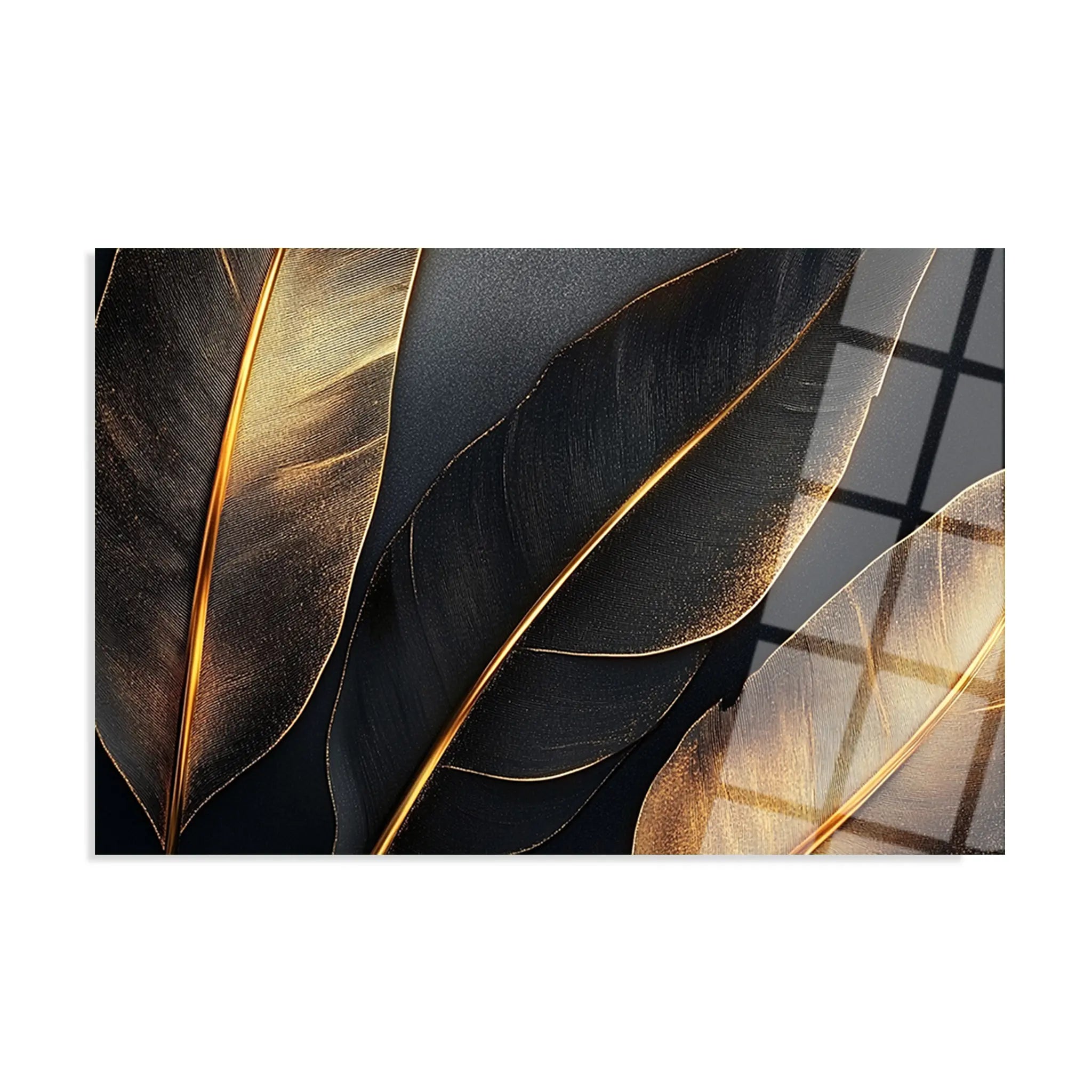 Floral Glass Wall Art GAD045-F 90 x 60 cm