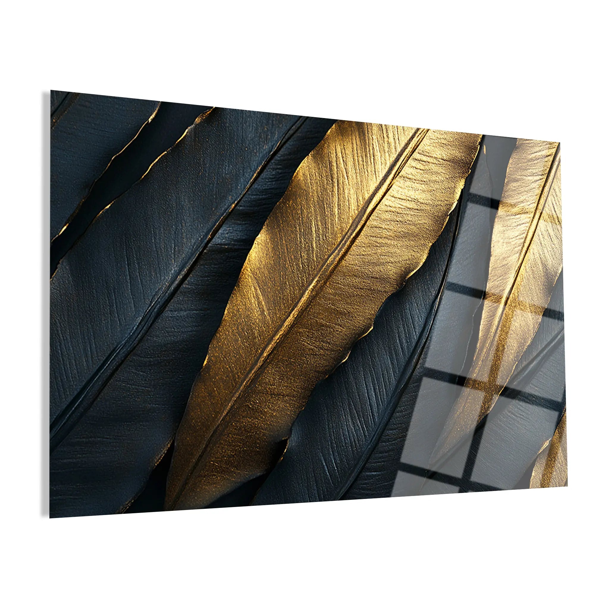 Floral Glass Wall Art GAD046-F 90 x 60 cm