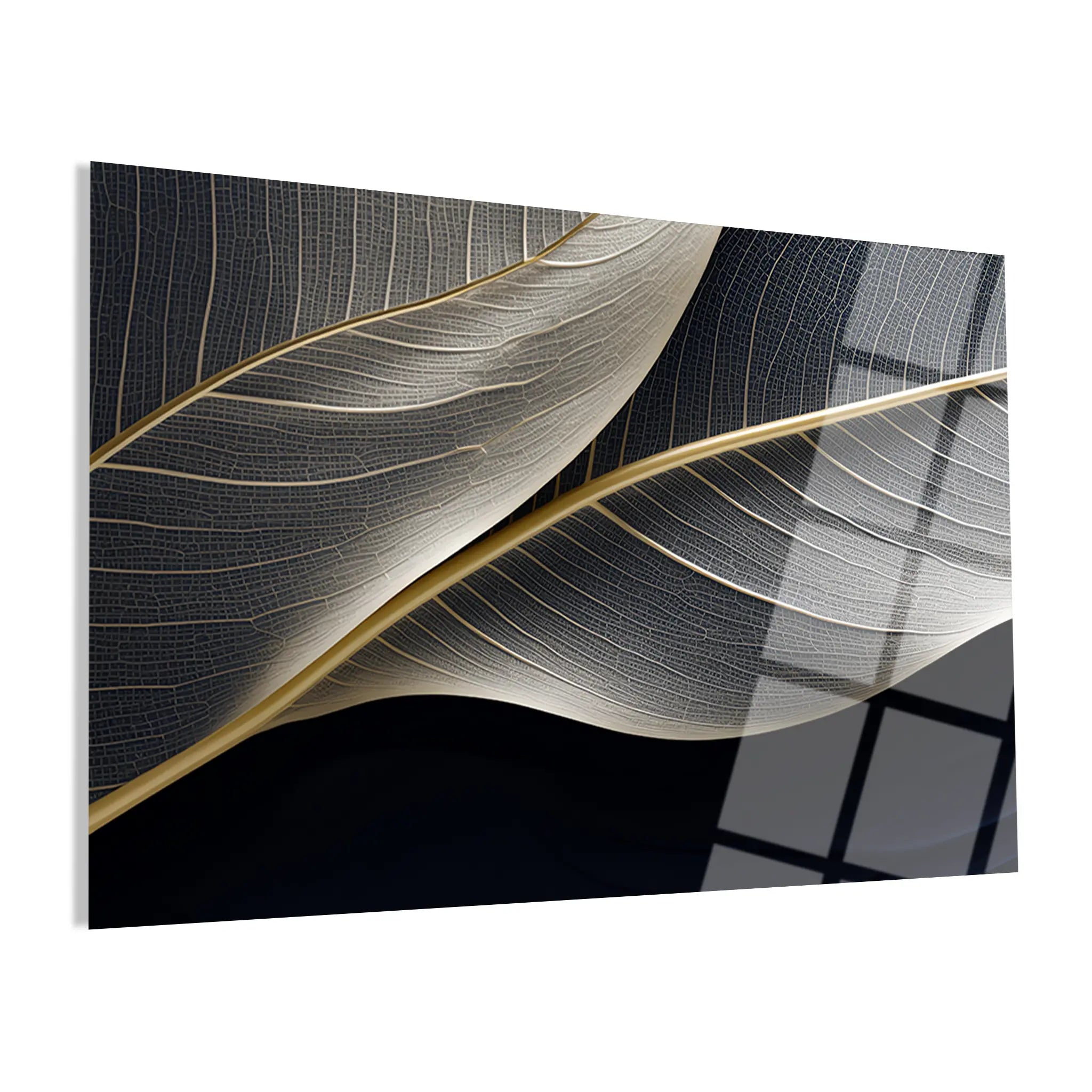 Floral Glass Wall Art GAD047-F 90 x 60 cm