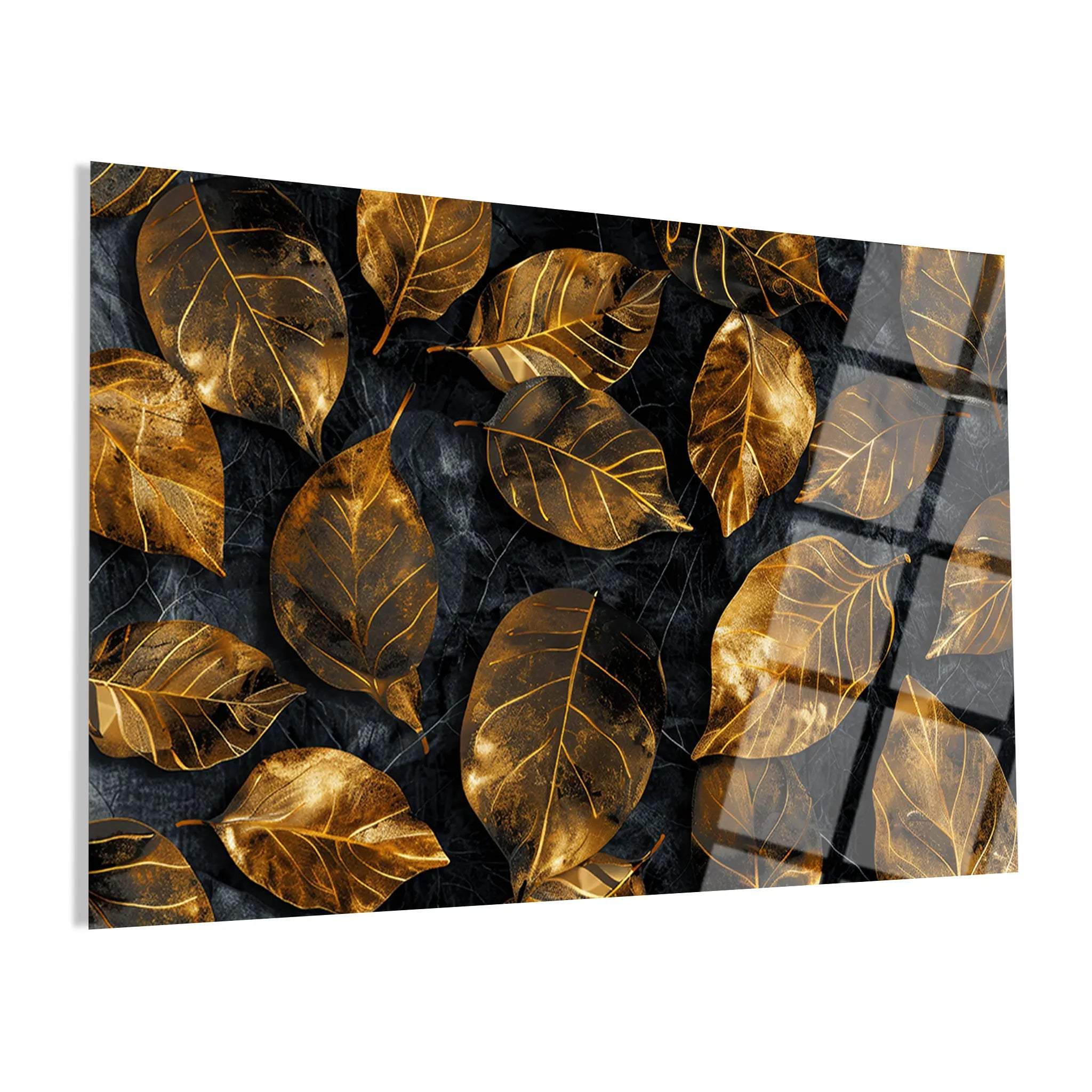 Floral Glass Wall Art GAD057-F 90 x 60 cm