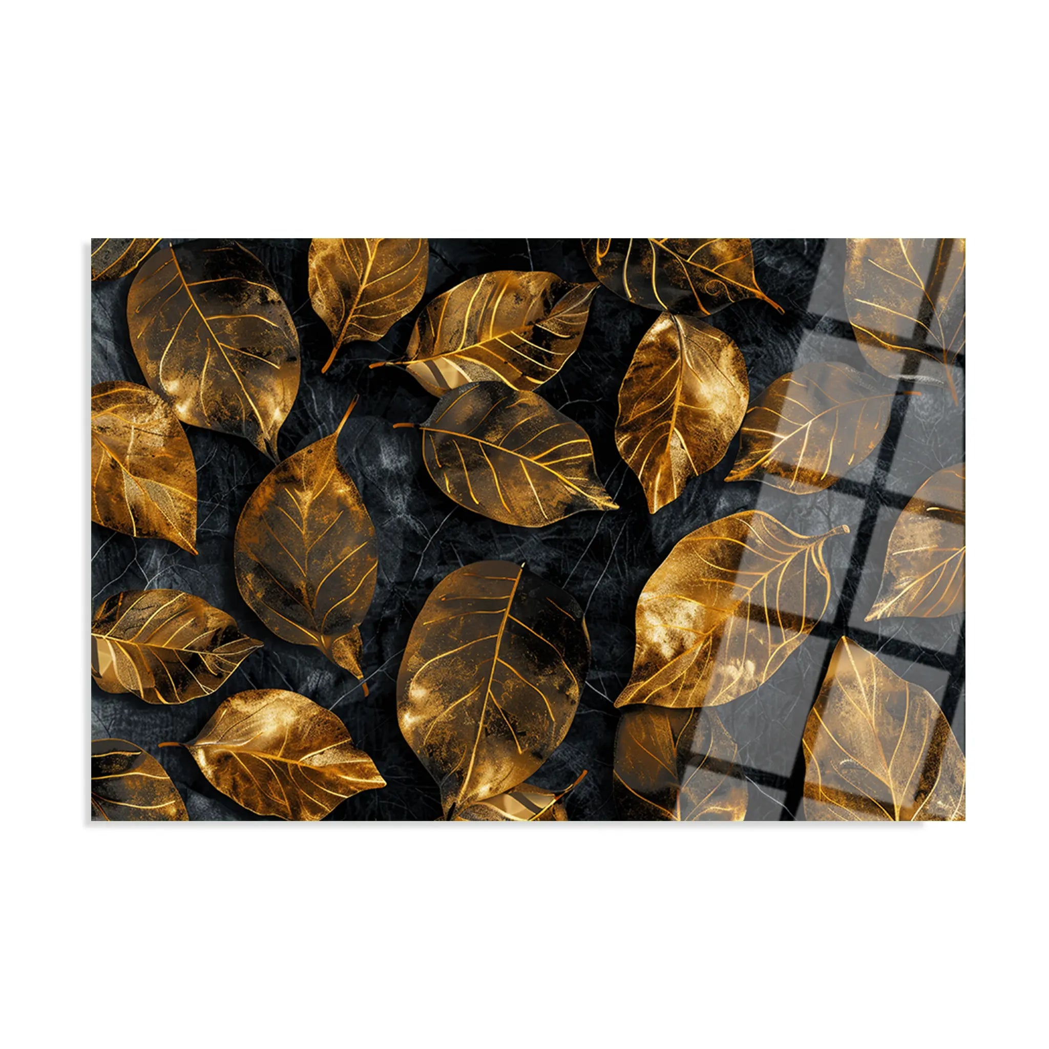 Floral Glass Wall Art GAD057-F 90 x 60 cm