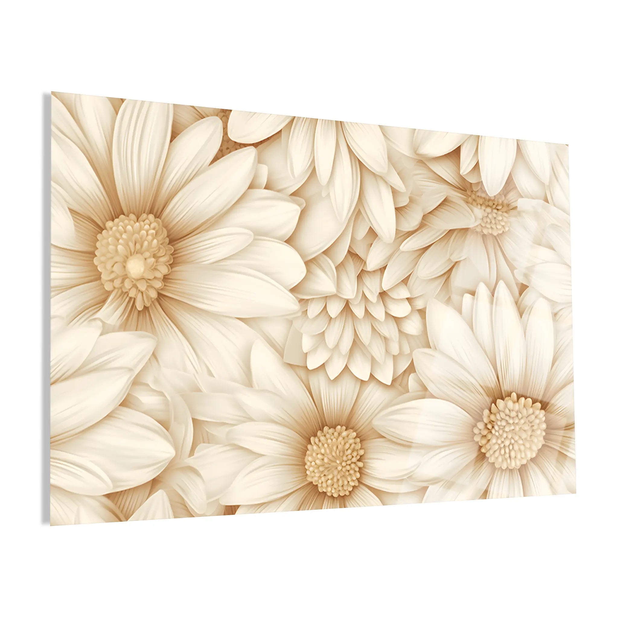 Floral Glass Wall Art GAD063-F 90 x 60 cm