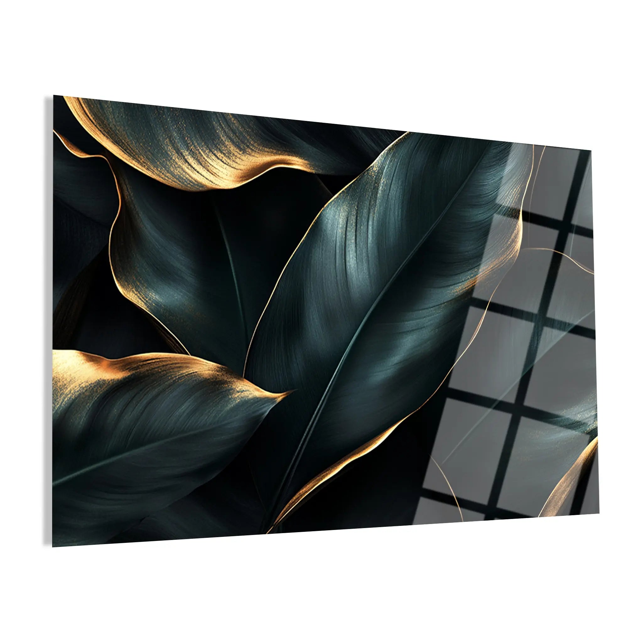 Floral Glass Wall Art GAD064-F 90 x 60 cm