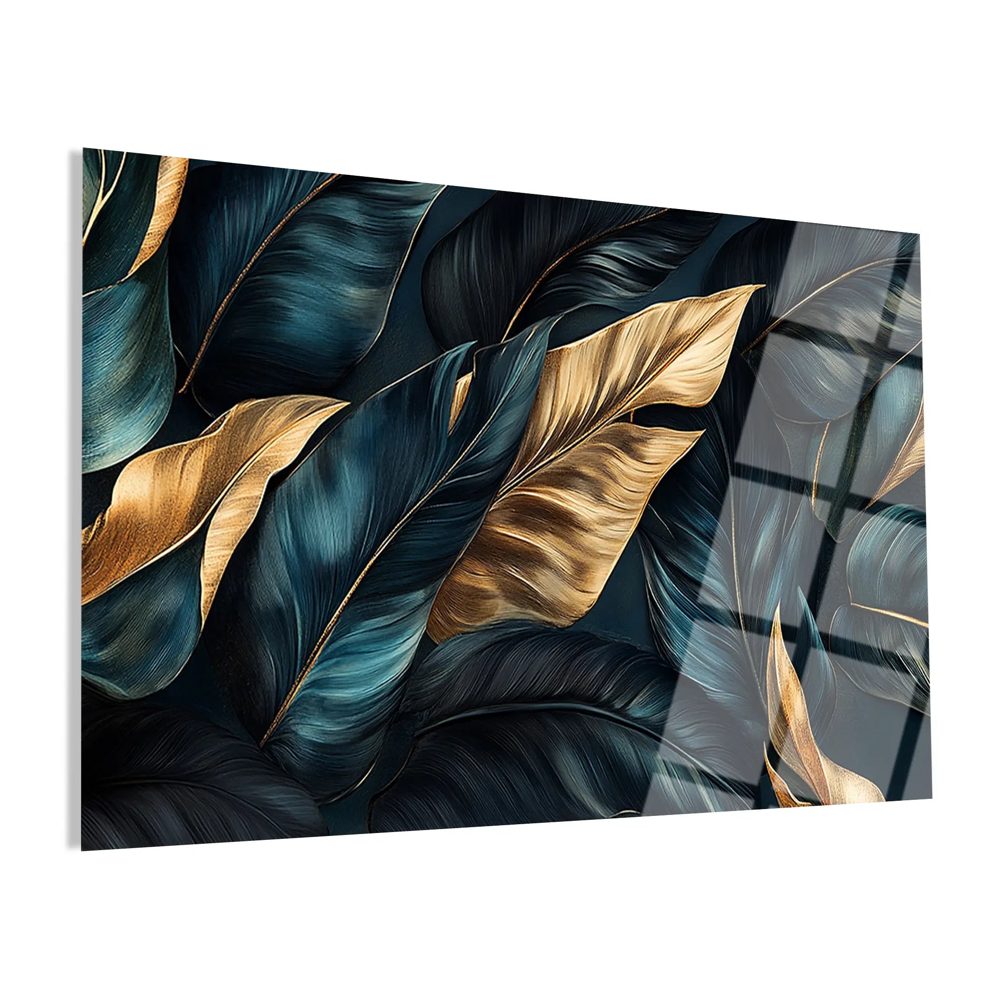 Floral Glass Wall Art GAD066-F 90 x 60 cm