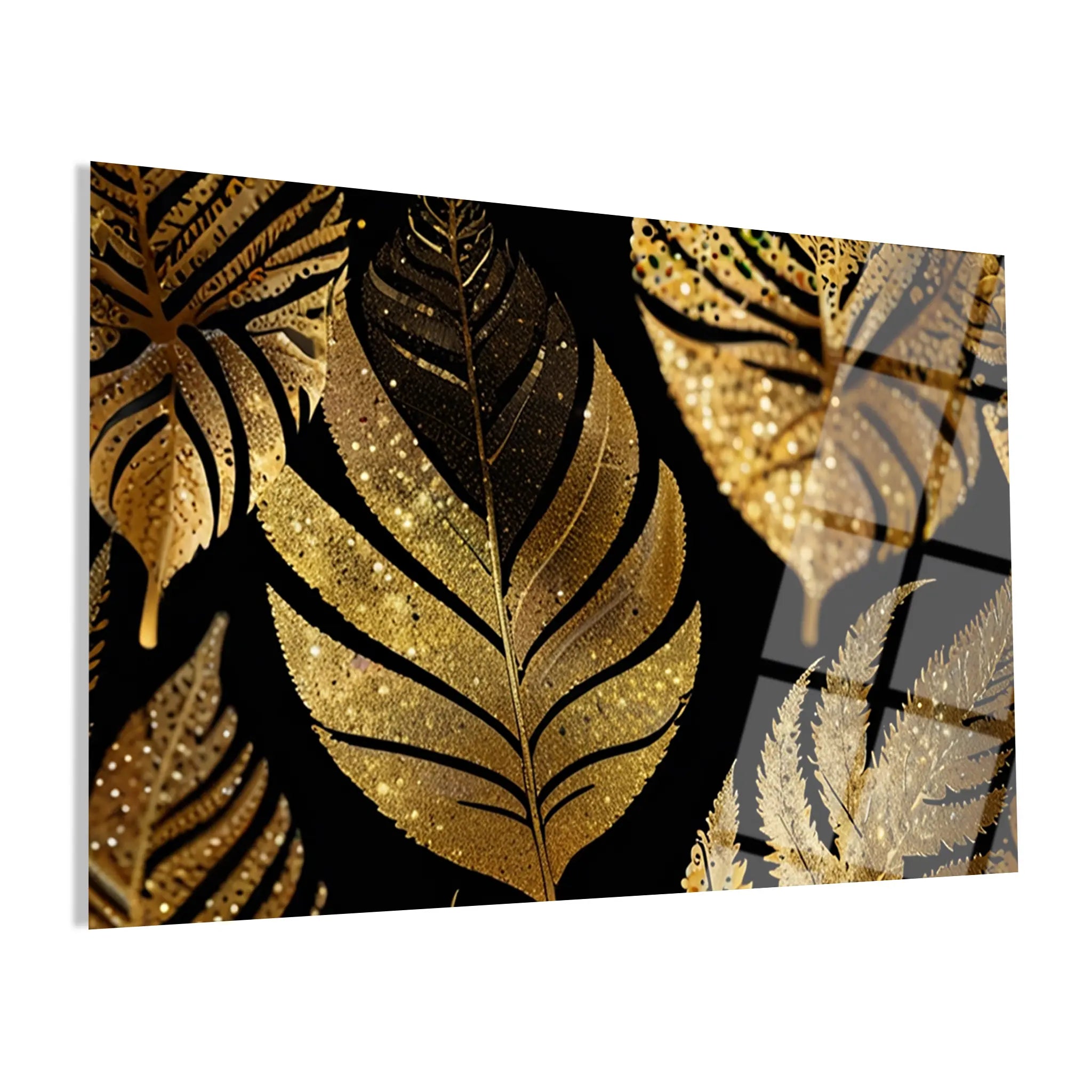 Floral Glass Wall Art GAD070-F 90 x 60 cm