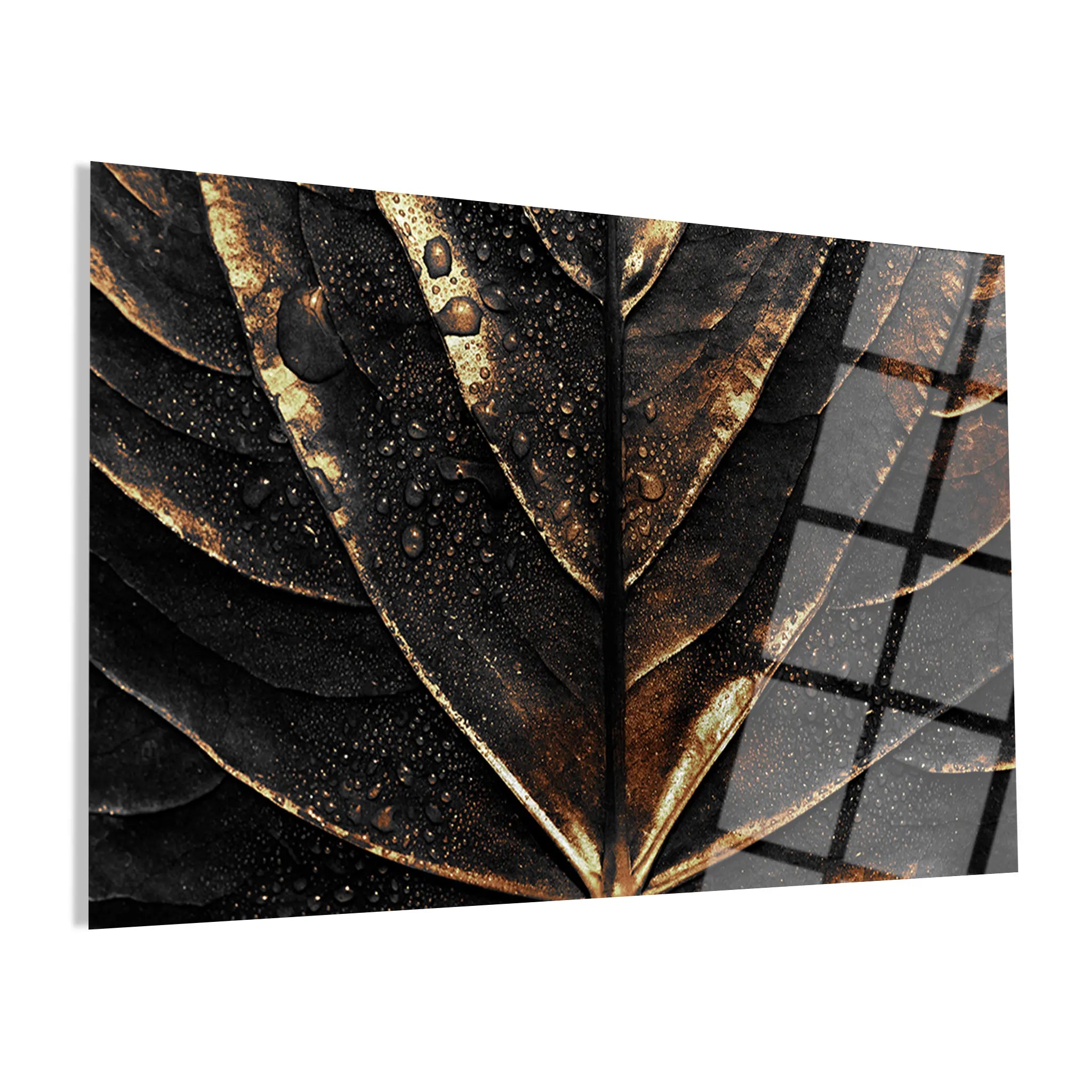 Floral Glass Wall Art GAD072-F 90 x 60 cm