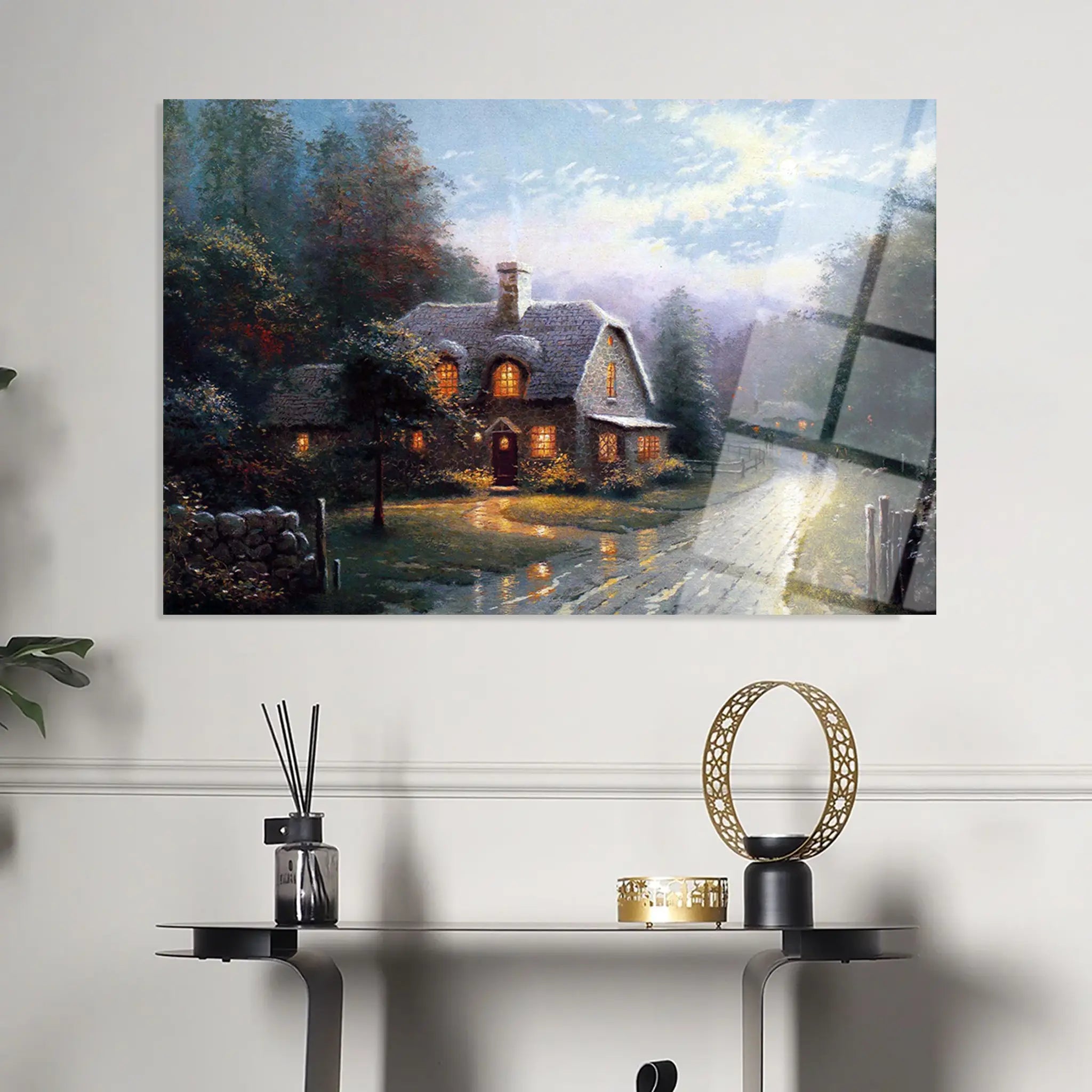 Landscape Glass Wall Art GAD081-L 90 x 60 cm