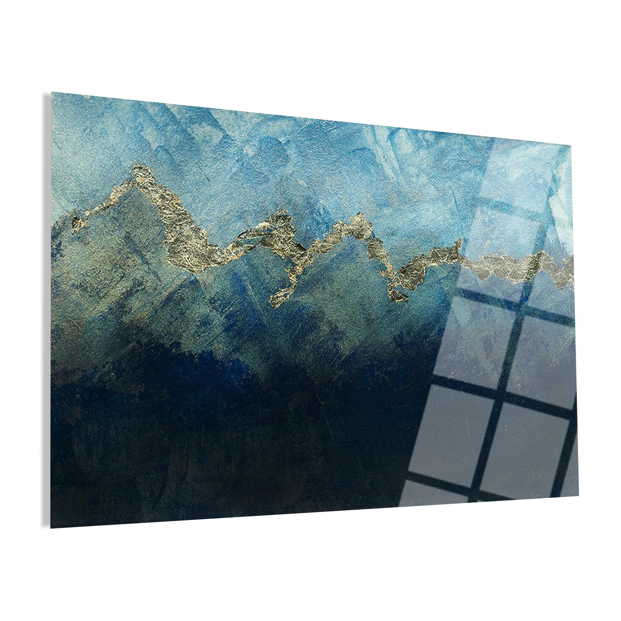 Abstract Glass Wall Art GAD089-A 90 x 60 cm