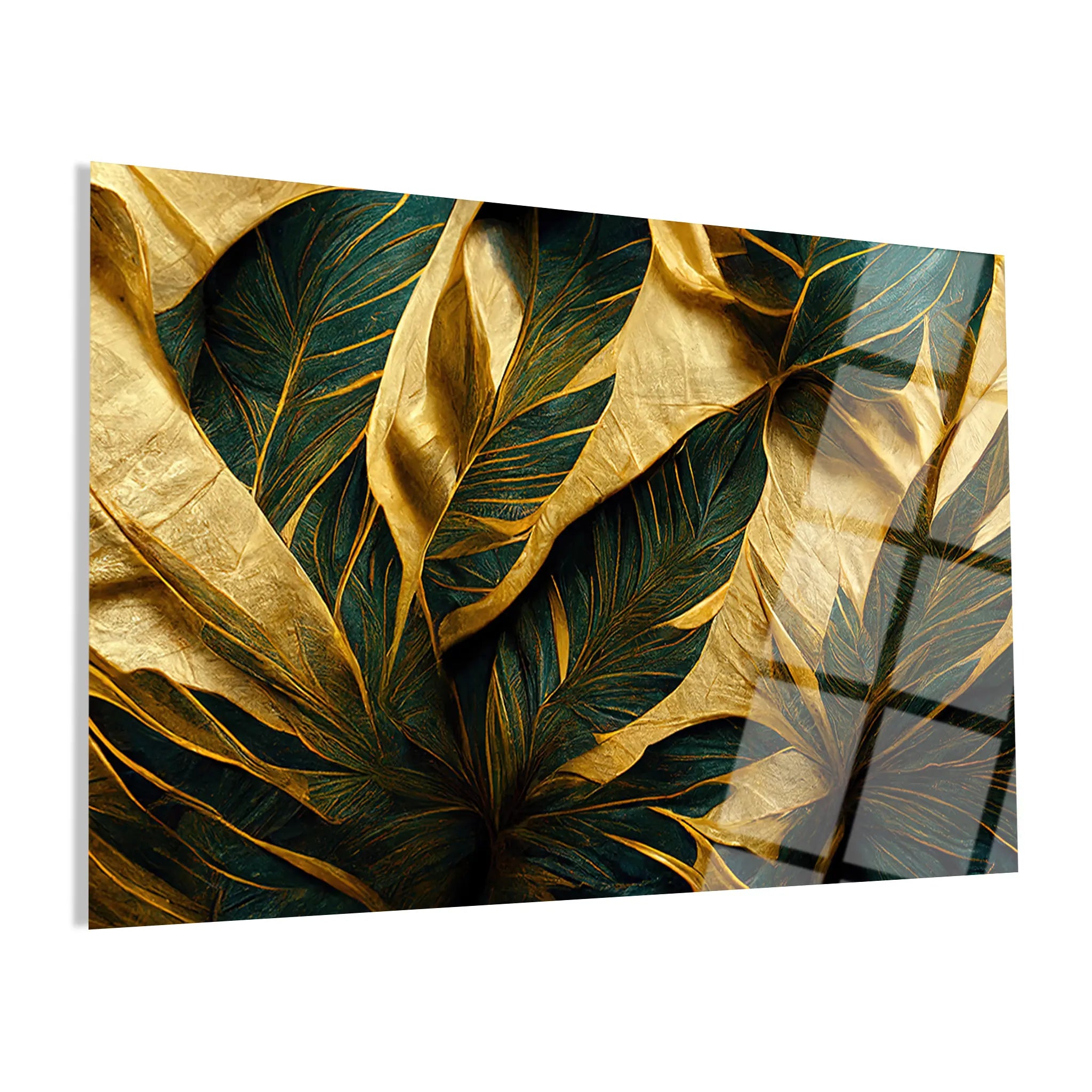 Floral Glass Wall Art GAD093-F 90 x 60 cm