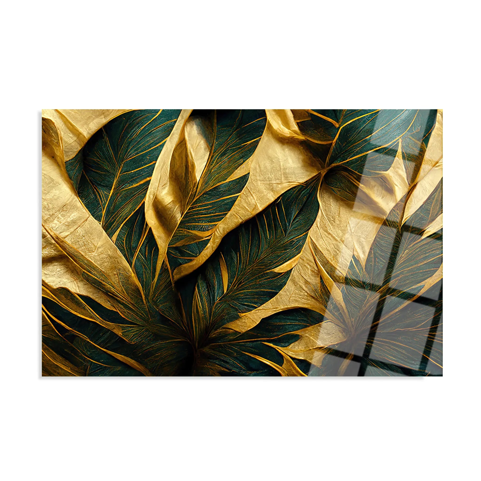 Floral Glass Wall Art GAD093-F 90 x 60 cm