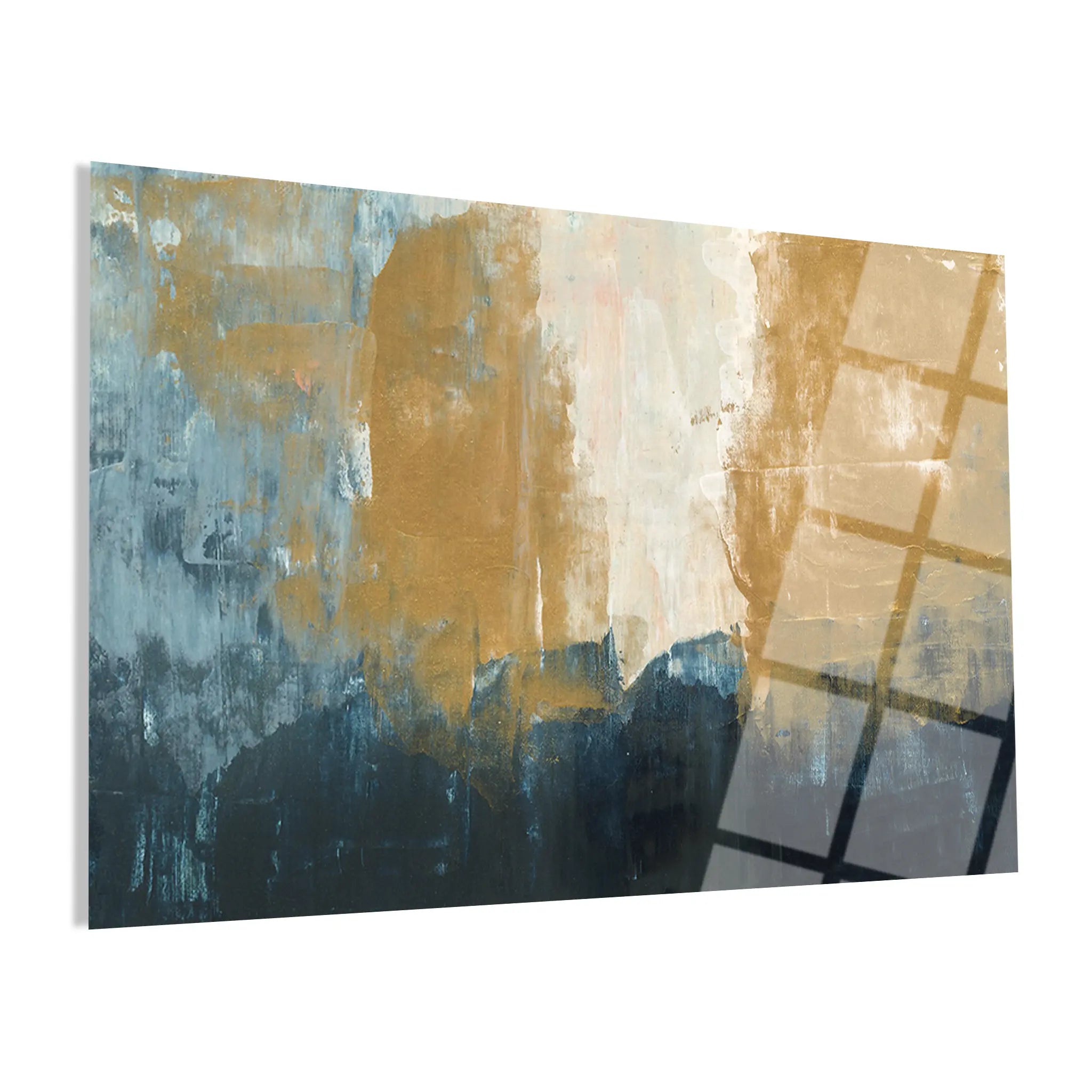 Abstract Glass Wall Art GAD098-A 90 x 60 cm