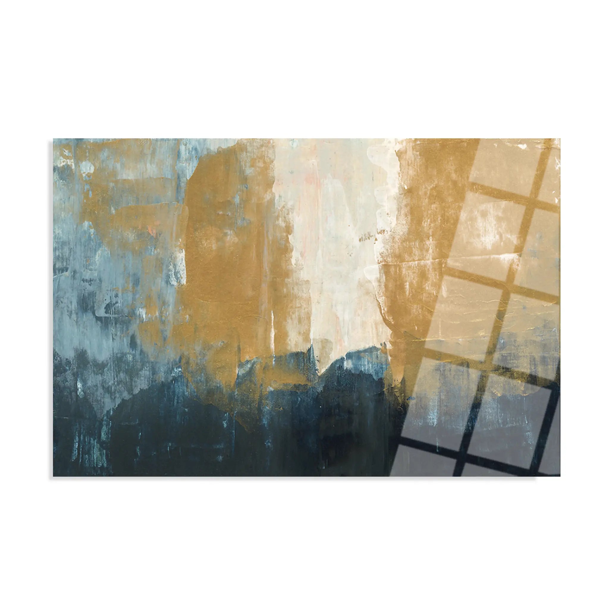 Abstract Glass Wall Art GAD098-A 90 x 60 cm