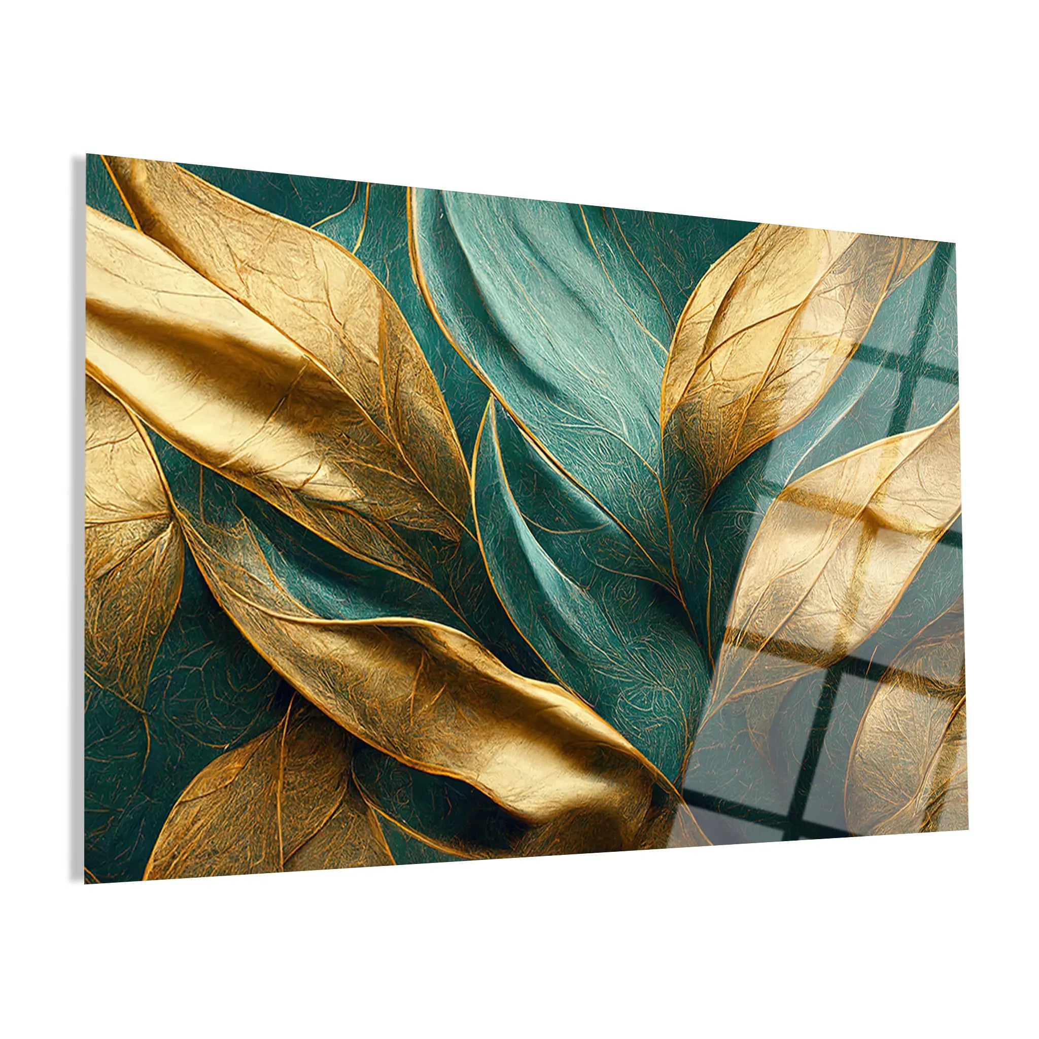 Floral Glass Wall Art GAD099-F 90 x 60 cm