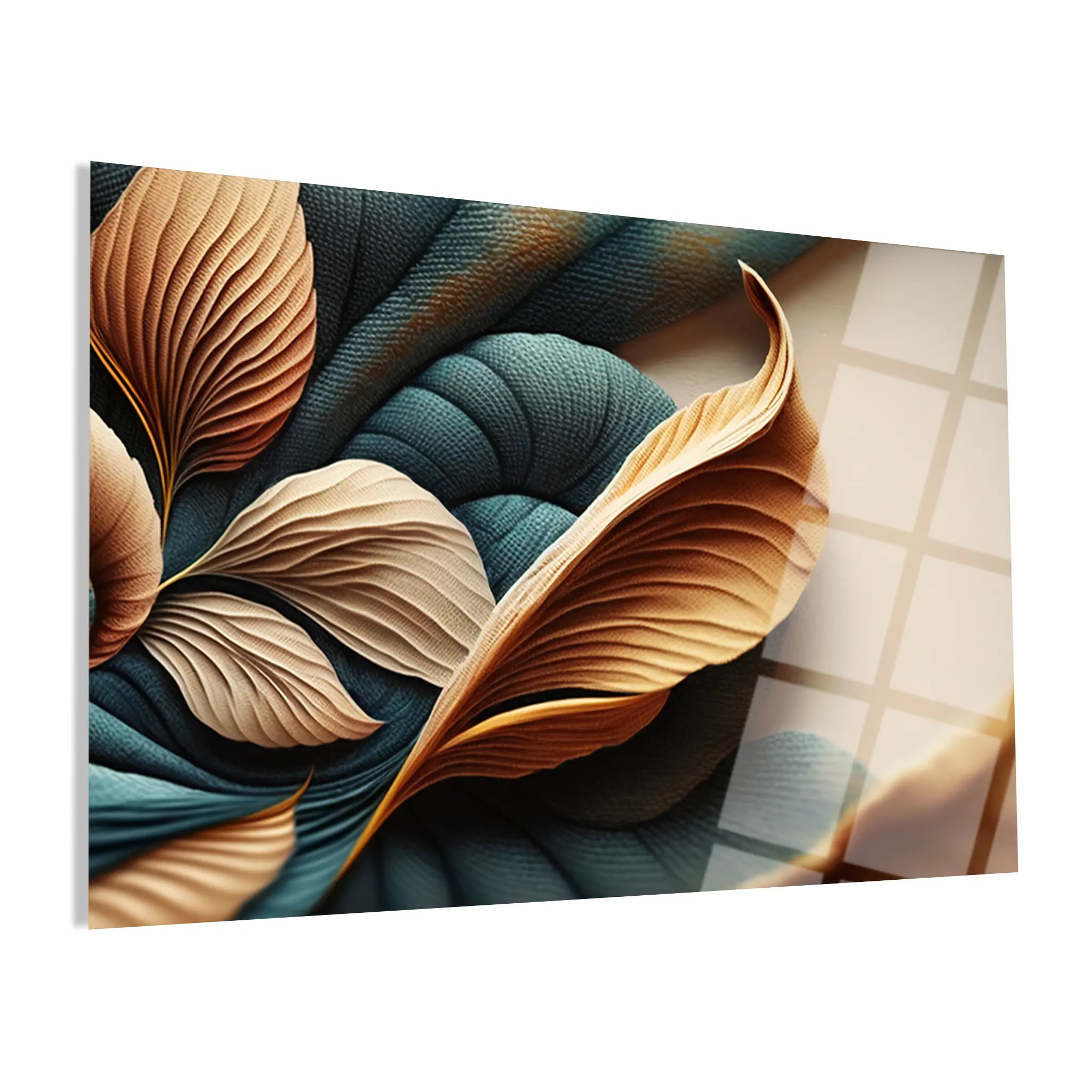 Floral Glass Wall Art GAD100-F 90 x 60 cm