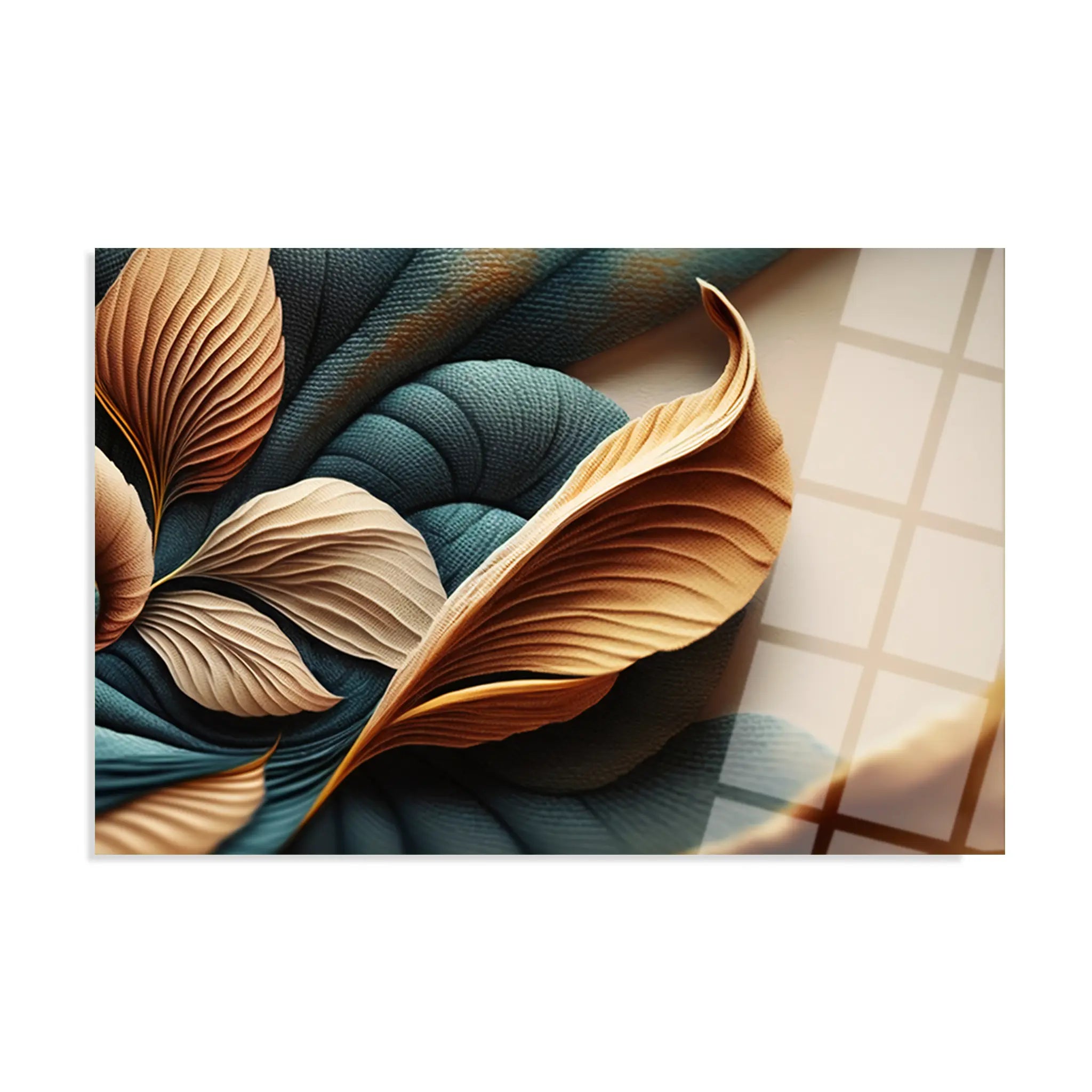 Floral Glass Wall Art GAD100-F 90 x 60 cm