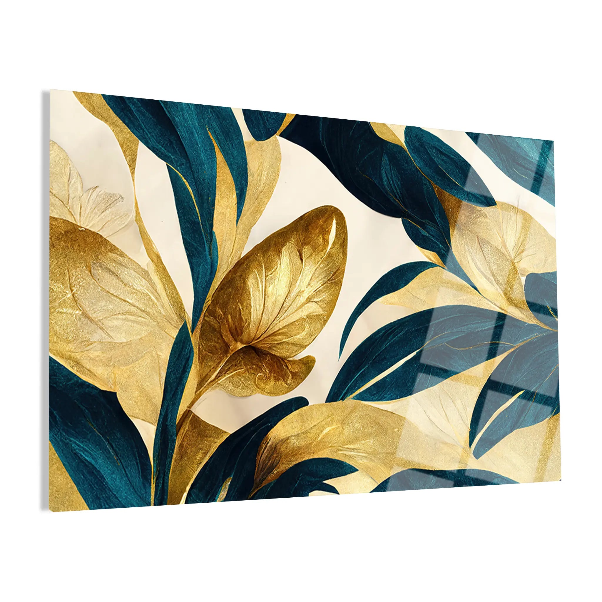 Floral Glass Wall Art GAD102-F 90 x 60 cm