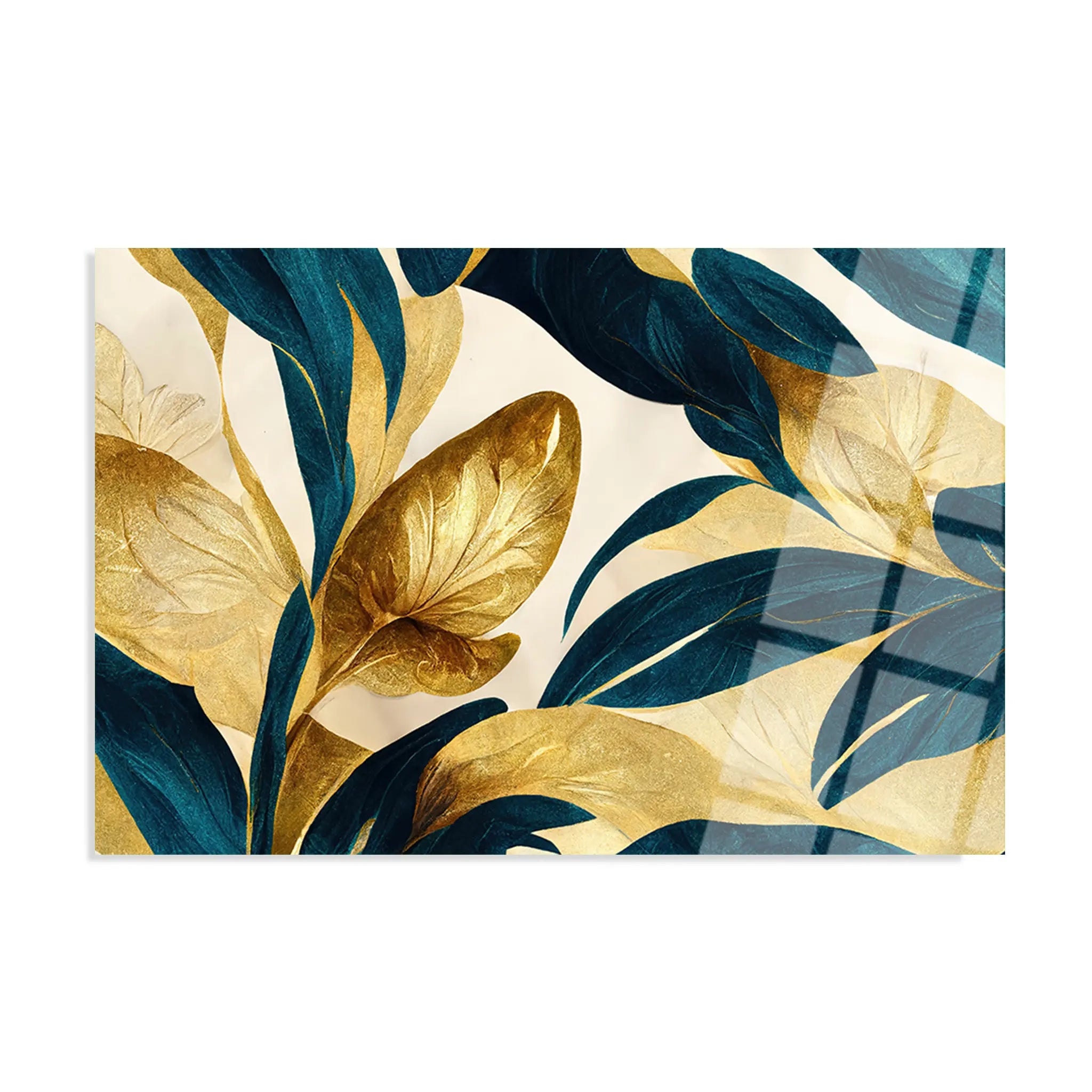 Floral Glass Wall Art GAD102-F 90 x 60 cm