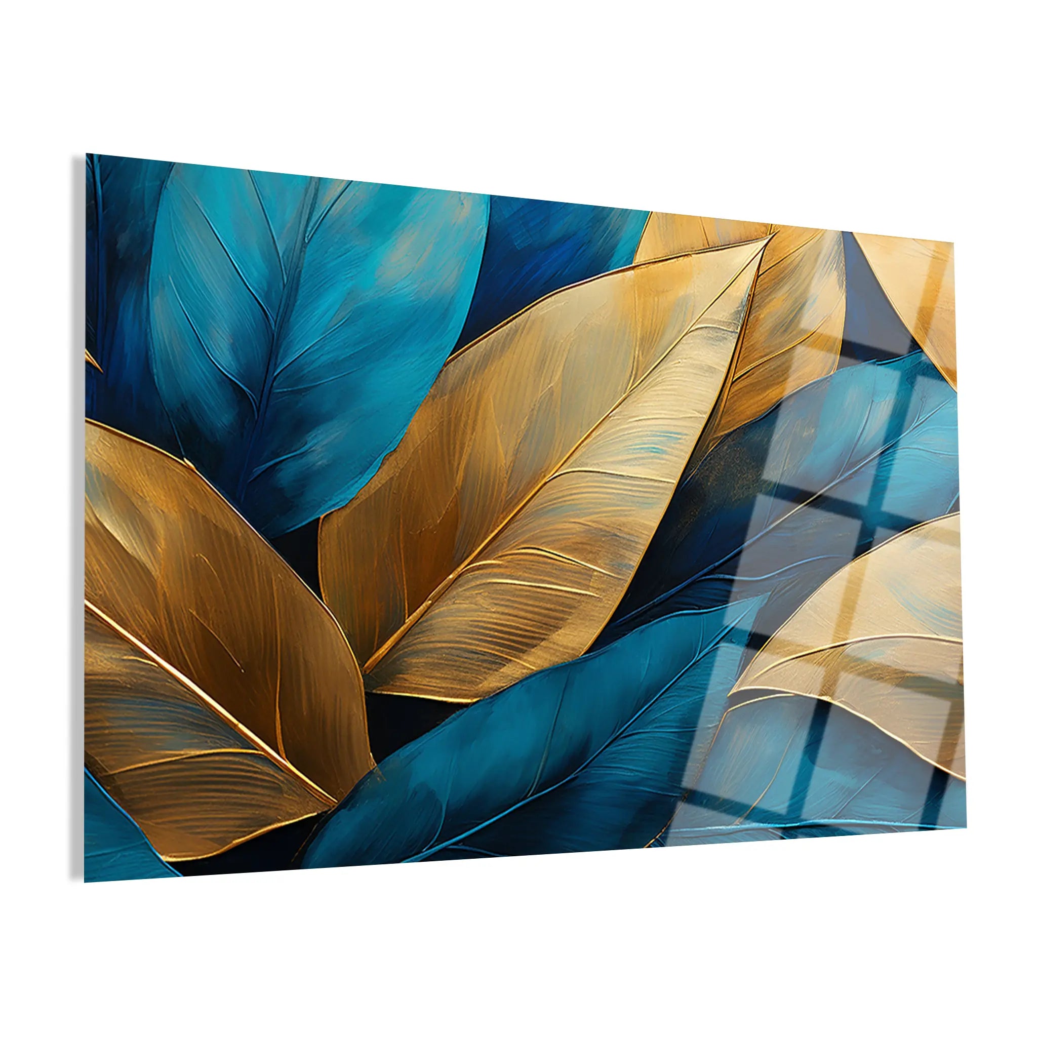 Floral Glass Wall Art GAD103-F 90 x 60 cm