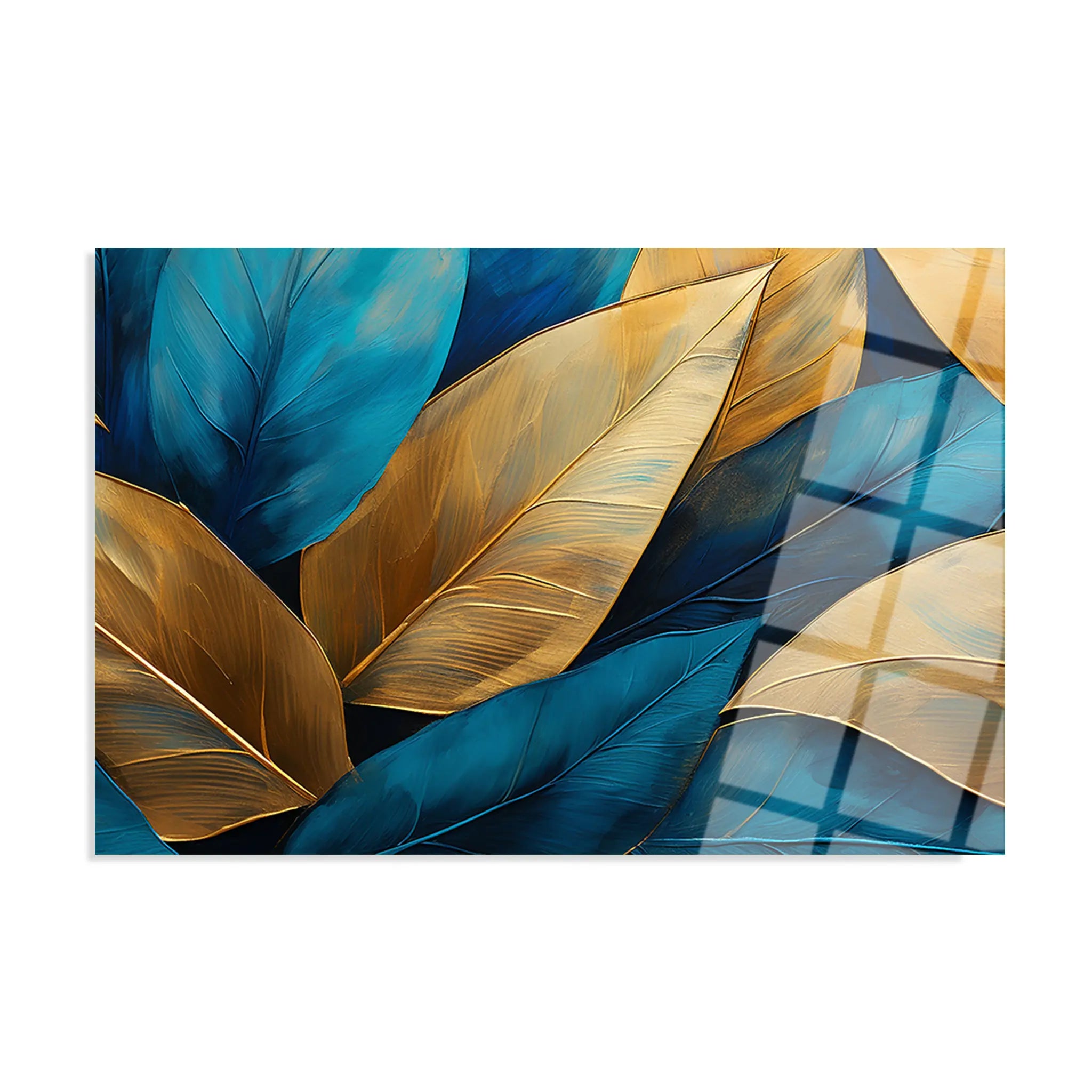 Floral Glass Wall Art GAD103-F 90 x 60 cm