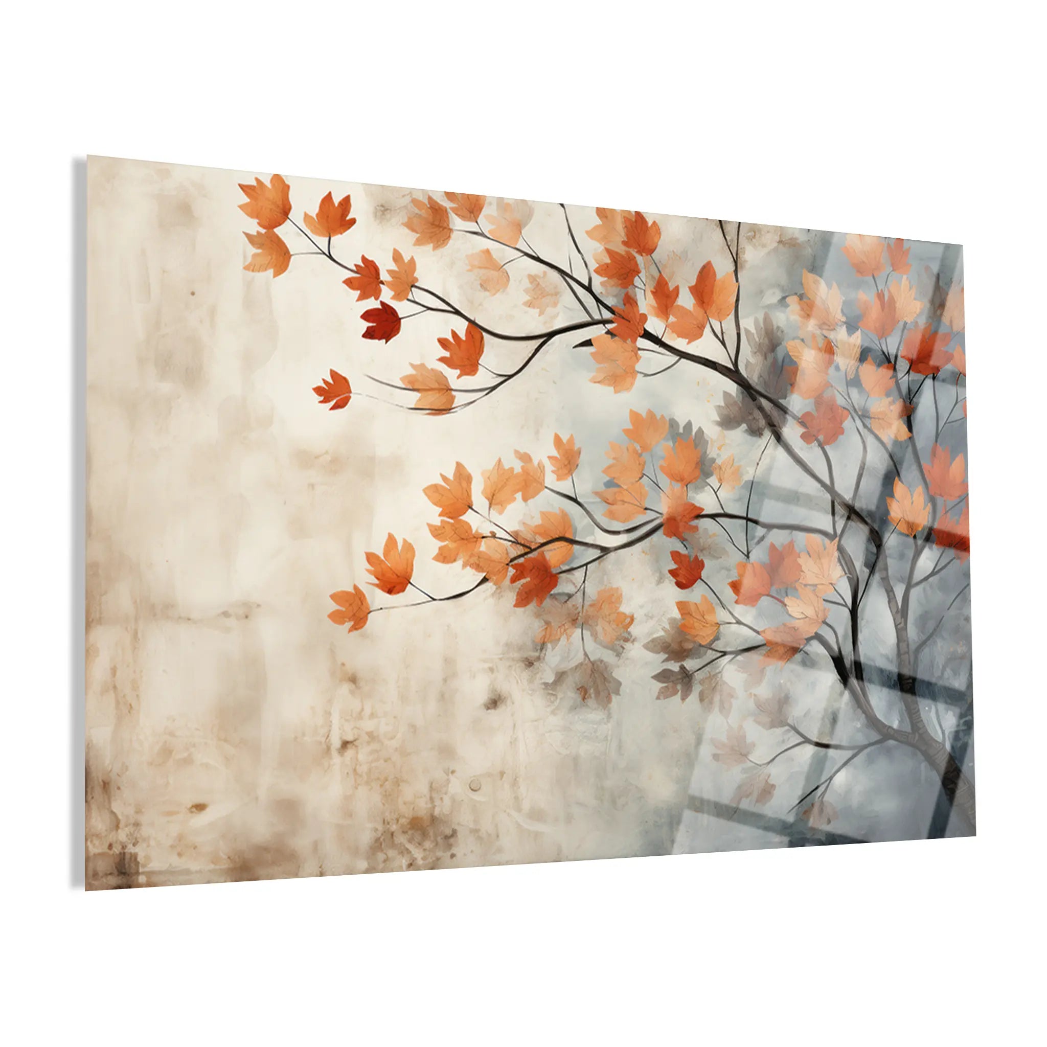 Floral Glass Wall Art GAD108-F 90 x 60 cm