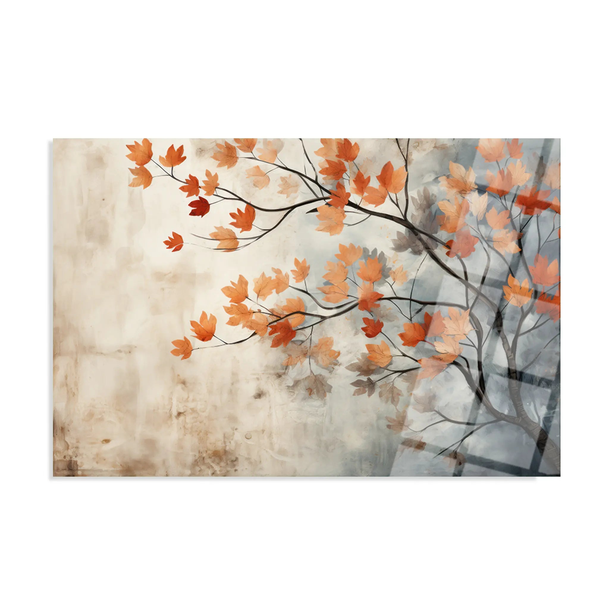 Floral Glass Wall Art GAD108-F 90 x 60 cm