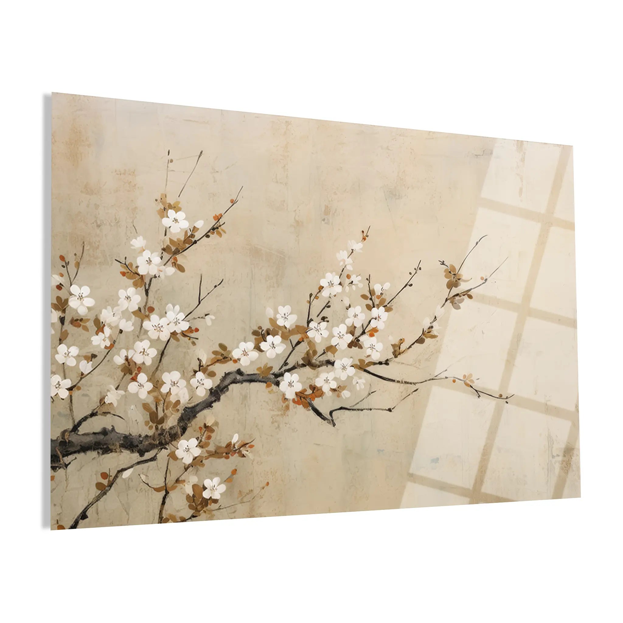 Floral Glass Wall Art GAD110-F 90 x 60 cm