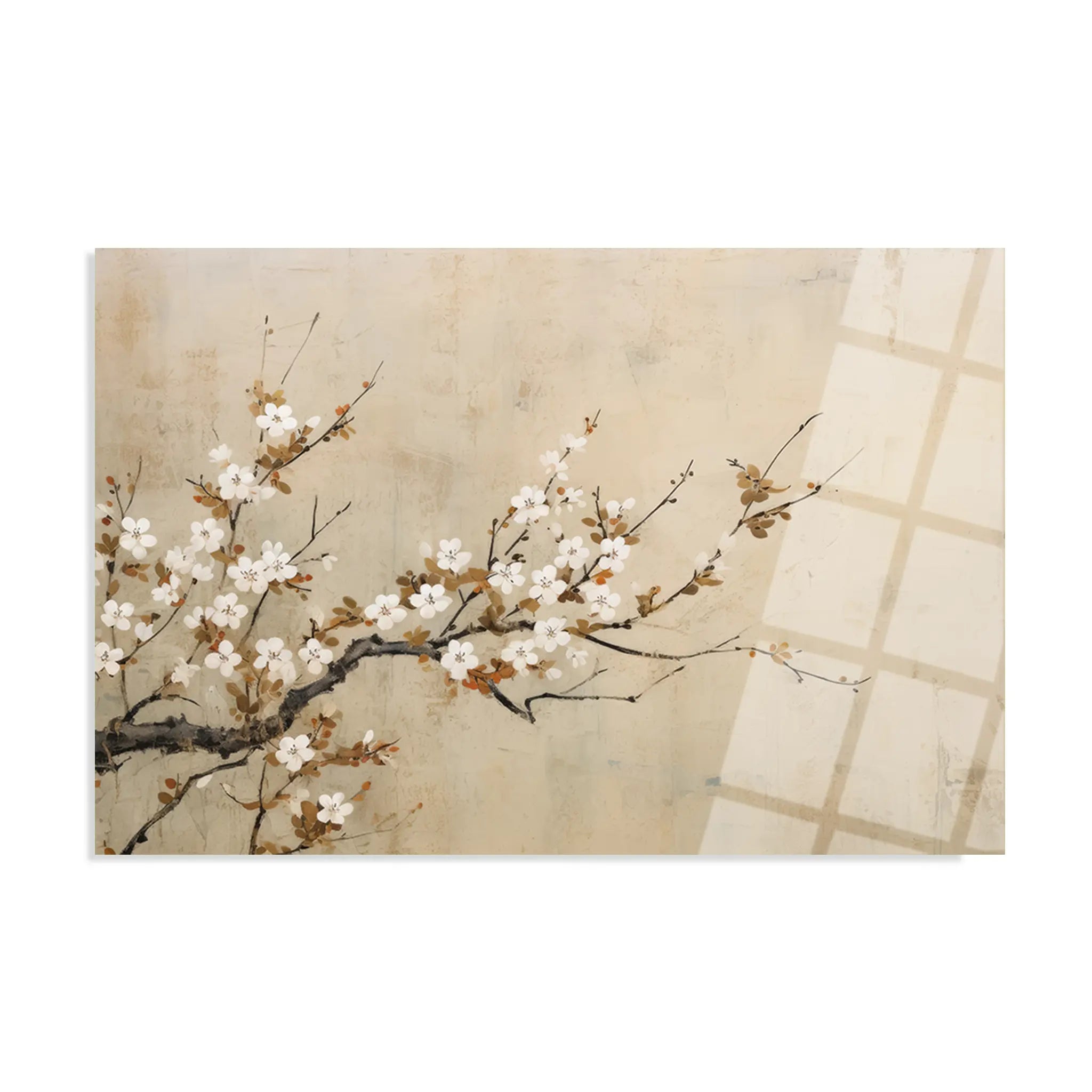 Floral Glass Wall Art GAD110-F 90 x 60 cm