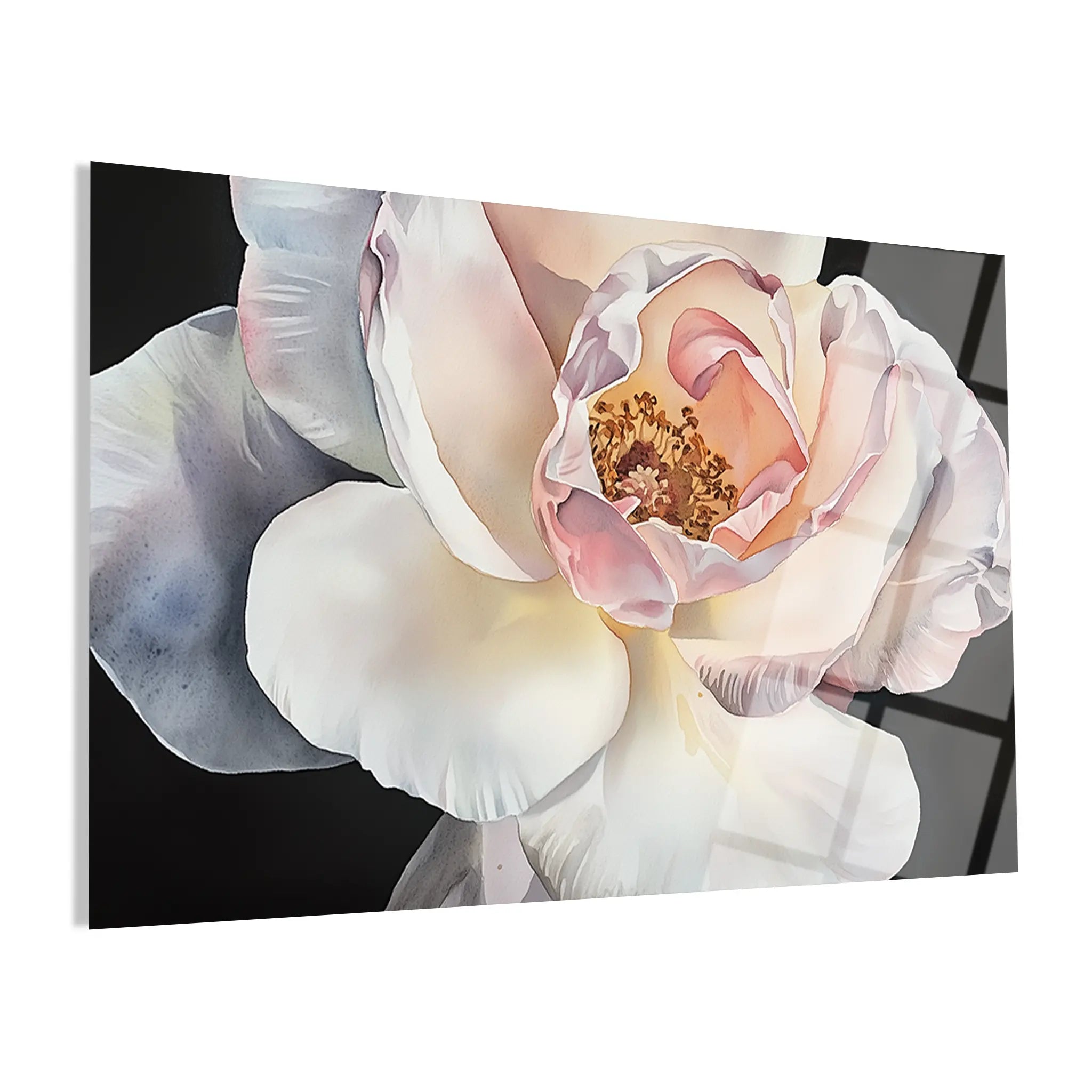 Floral Glass Wall Art GAD116-F 90 x 60 cm