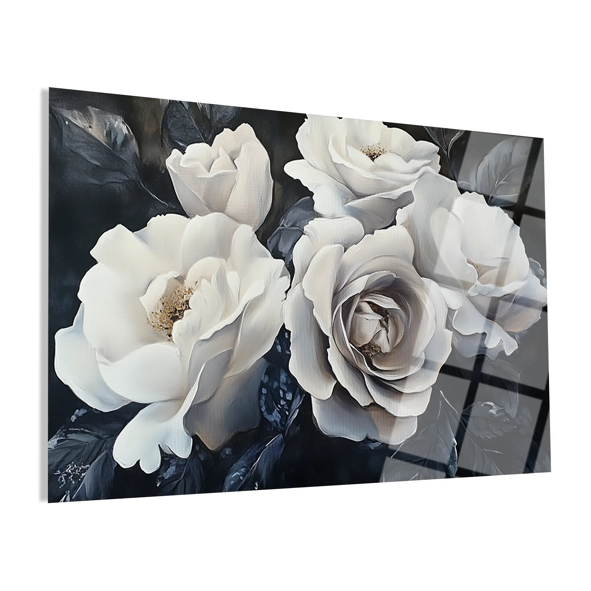 Floral Glass Wall Art GAD118-F 90 x 60 cm