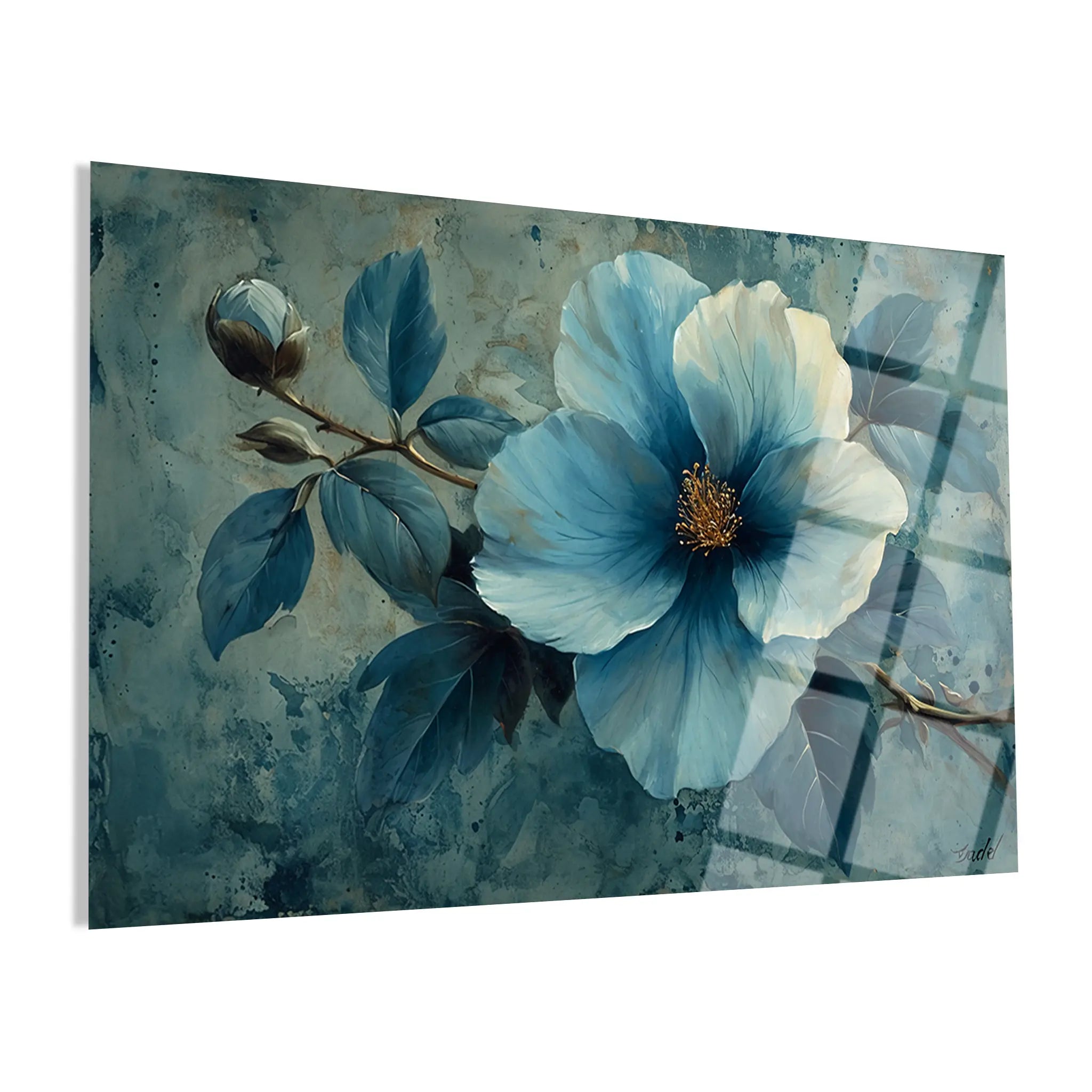 Floral Glass Wall Art GAD120-F 90 x 60 cm