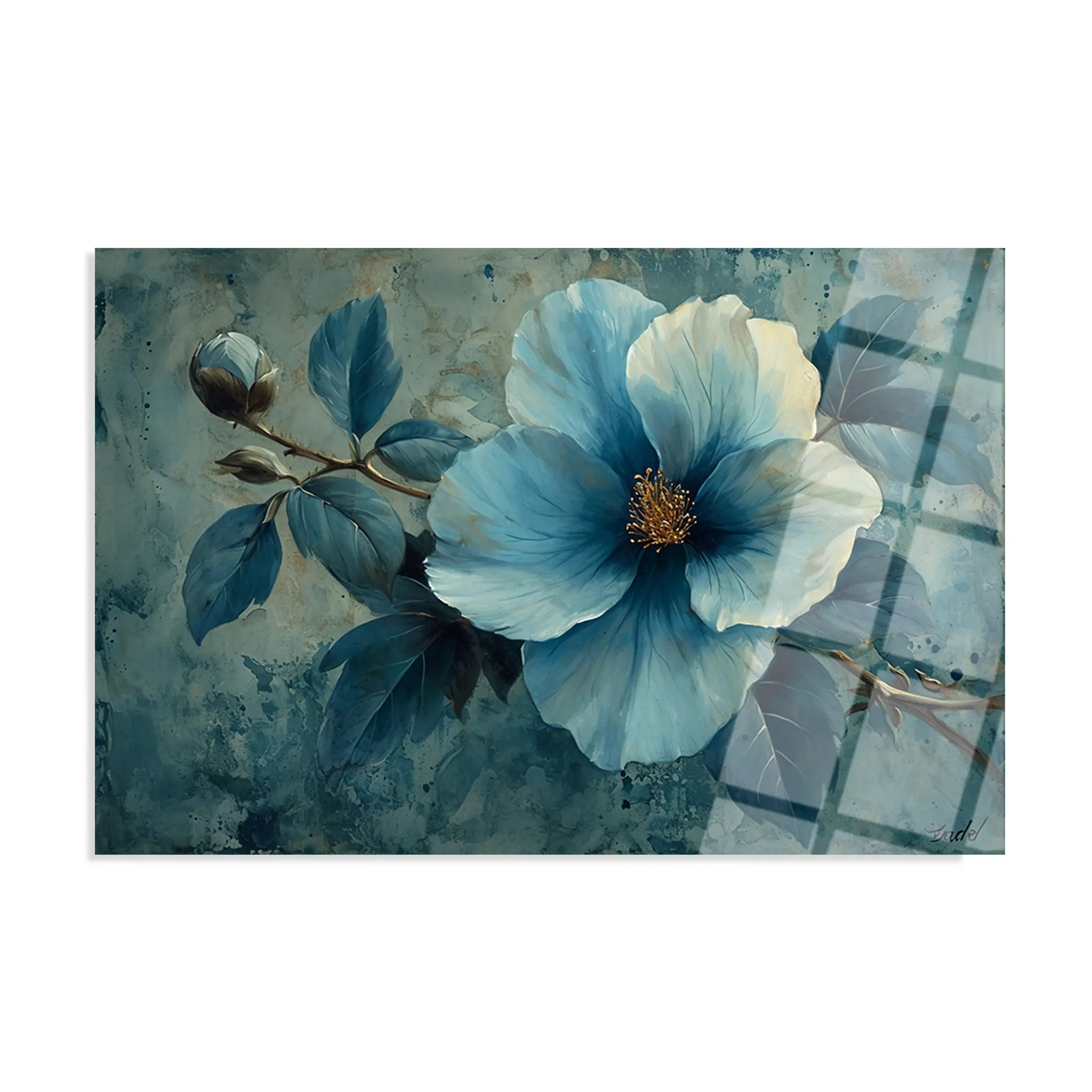 Floral Glass Wall Art GAD120-F 90 x 60 cm