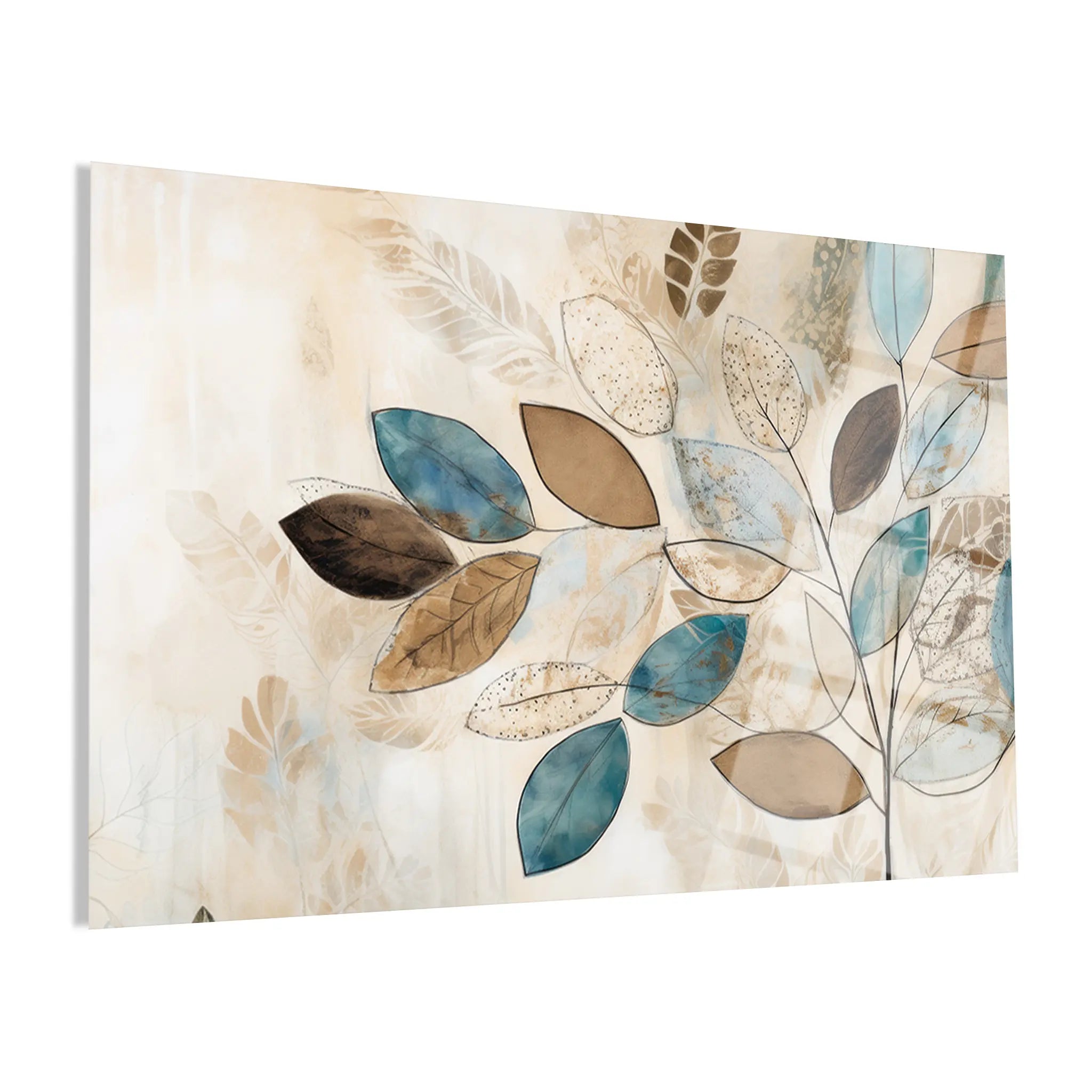 Floral Glass Wall Art GAD121-F 90 x 60 cm