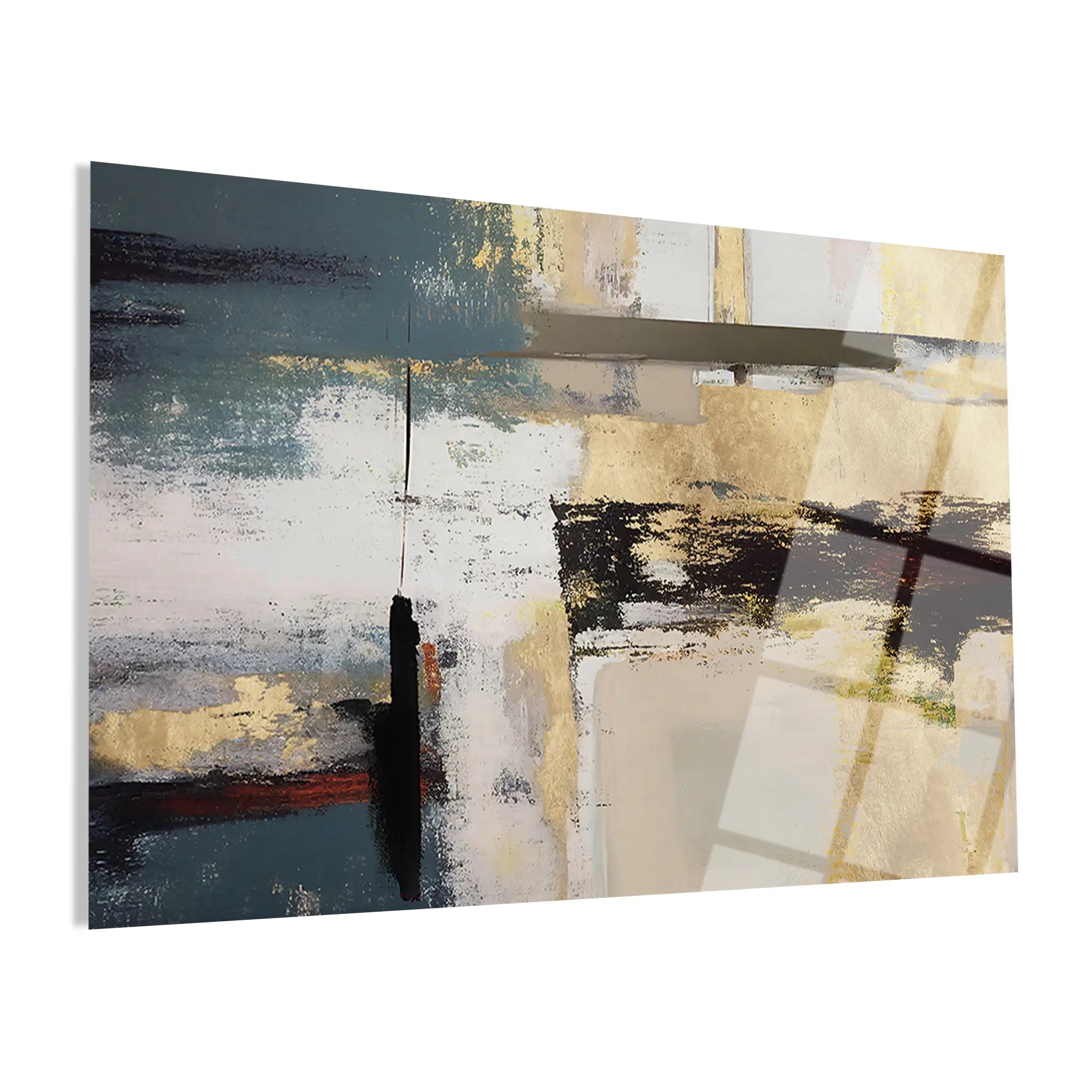 Abstract Glass Wall Art GAD122-A 90 x 60 cm