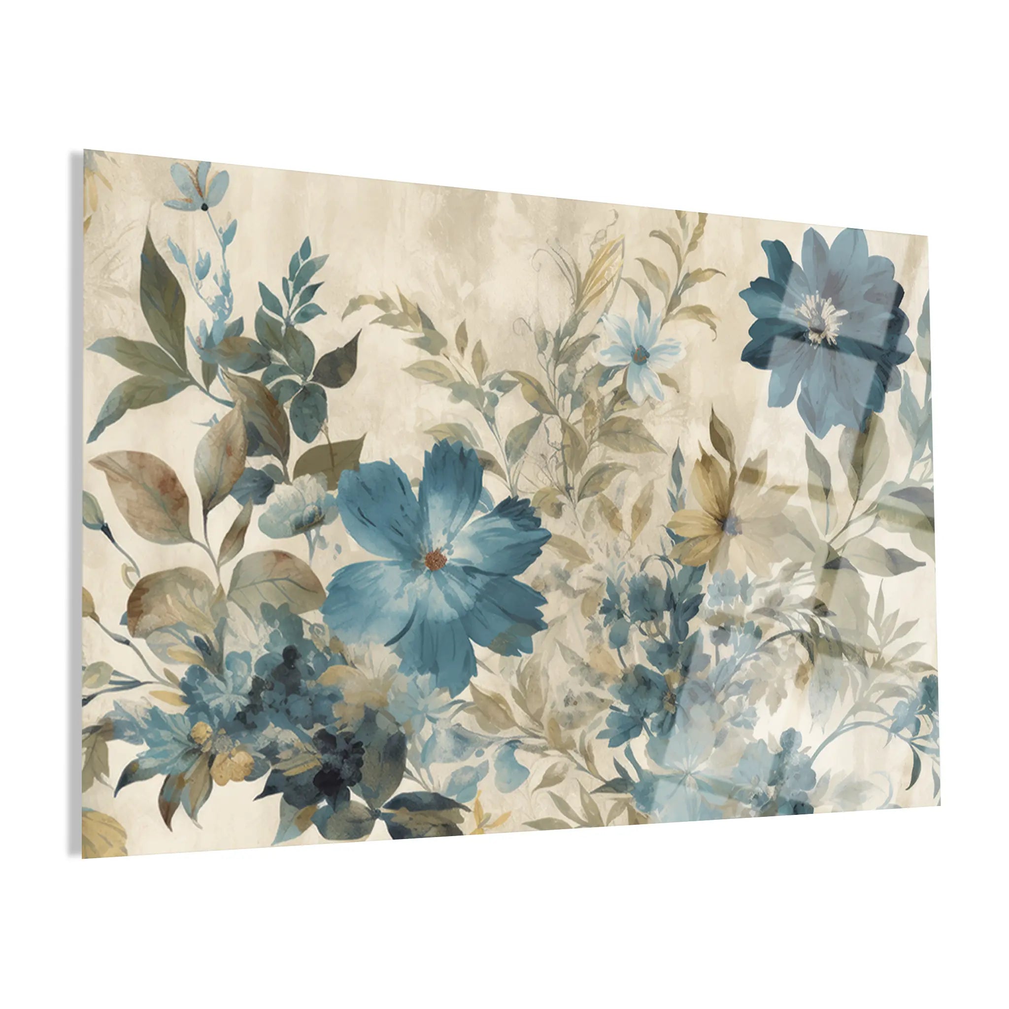 Floral Glass Wall Art GAD124-F 90 x 60 cm