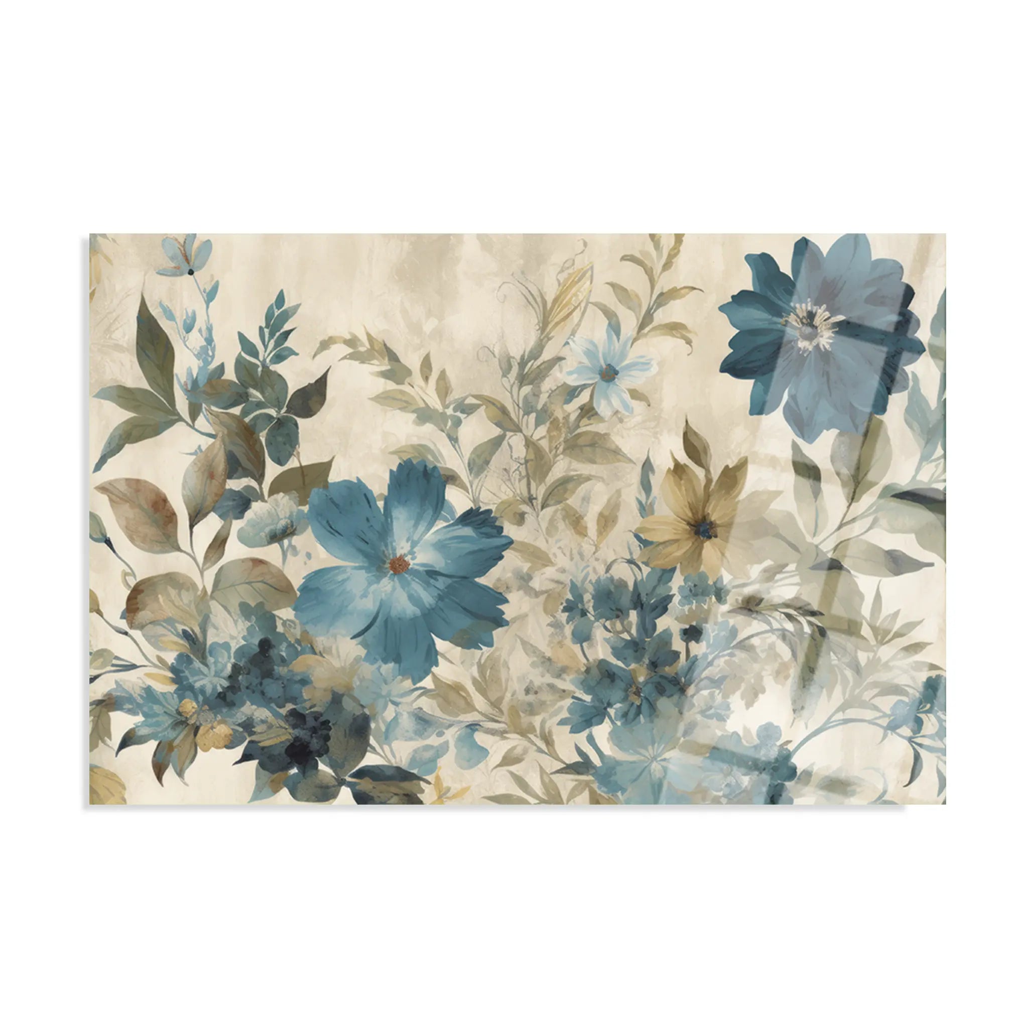 Floral Glass Wall Art GAD124-F 90 x 60 cm