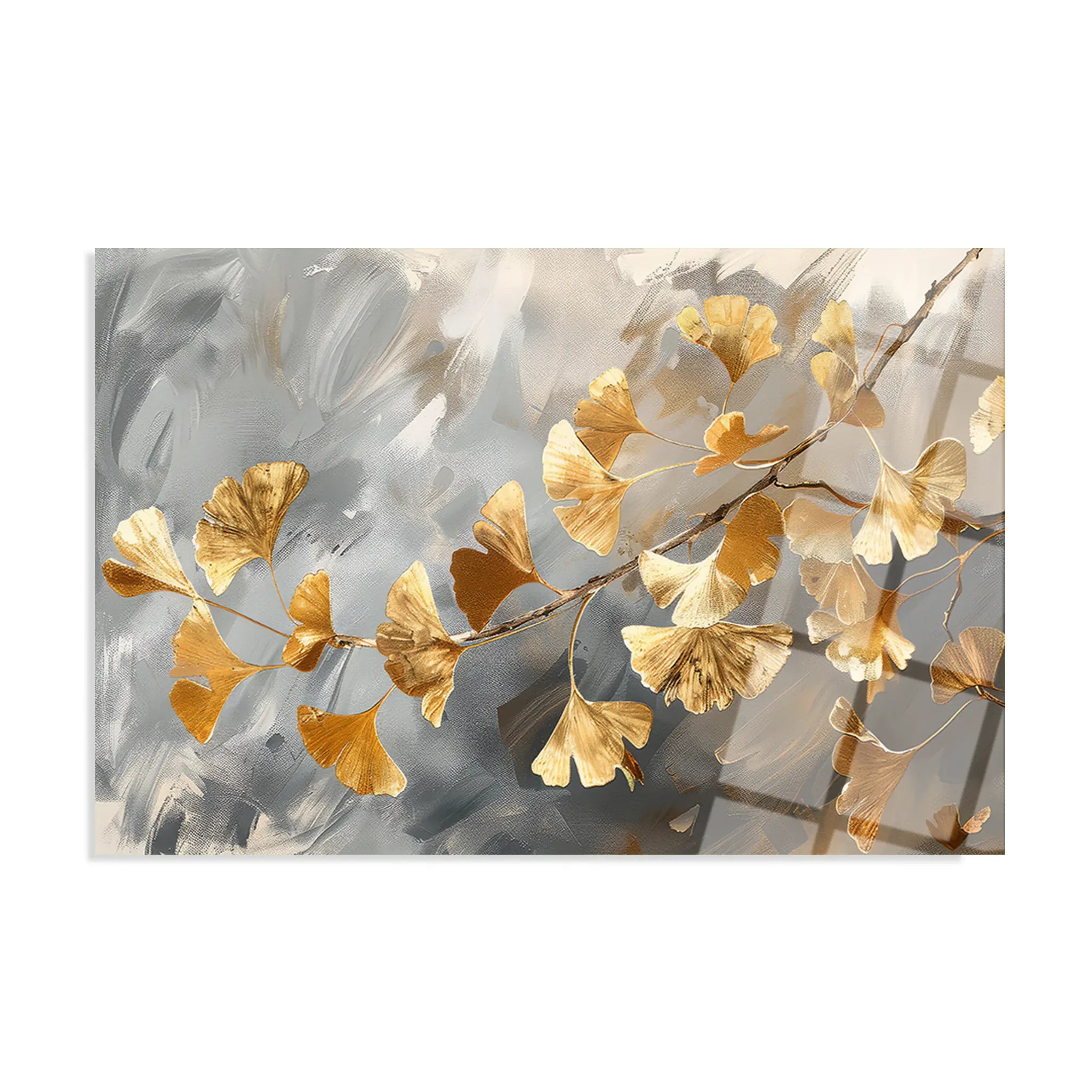 Floral Glass Wall Art GAD127-F 90 x 60 cm