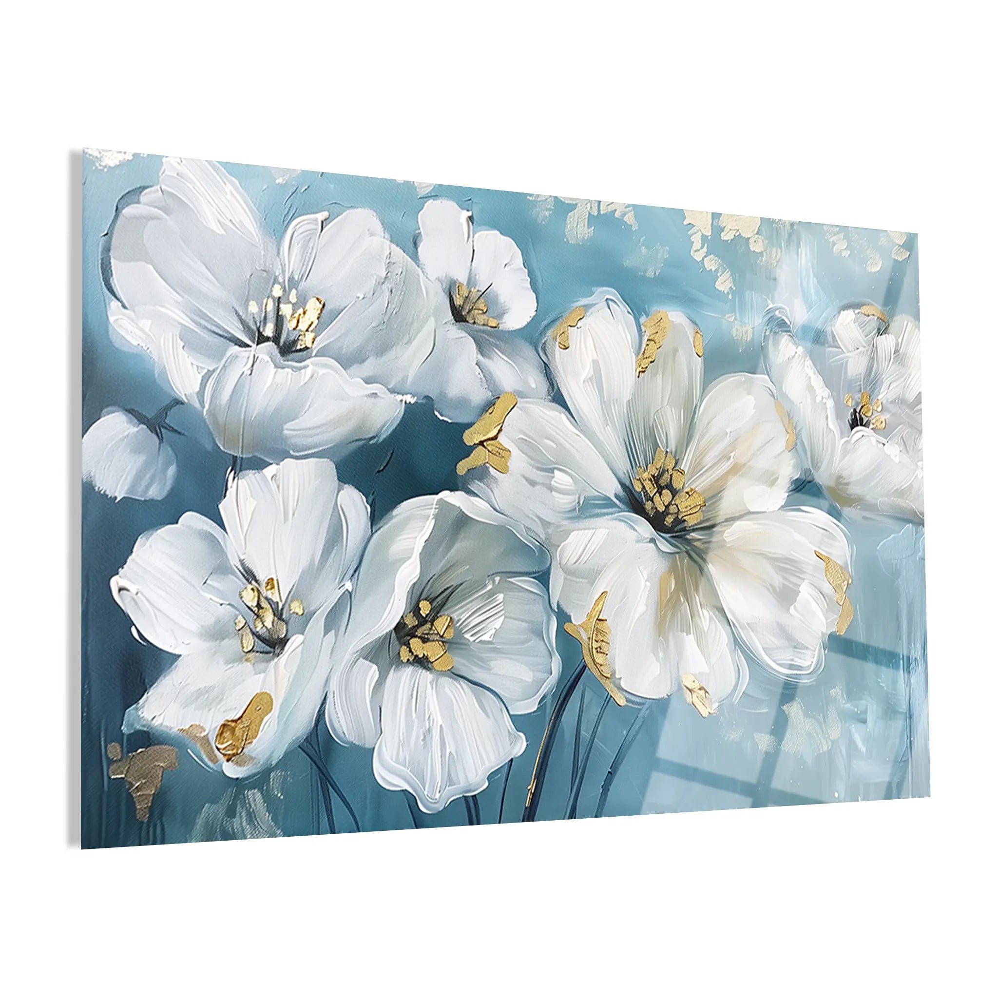 Floral Glass Wall Art GAD130-F 90 x 60 cm