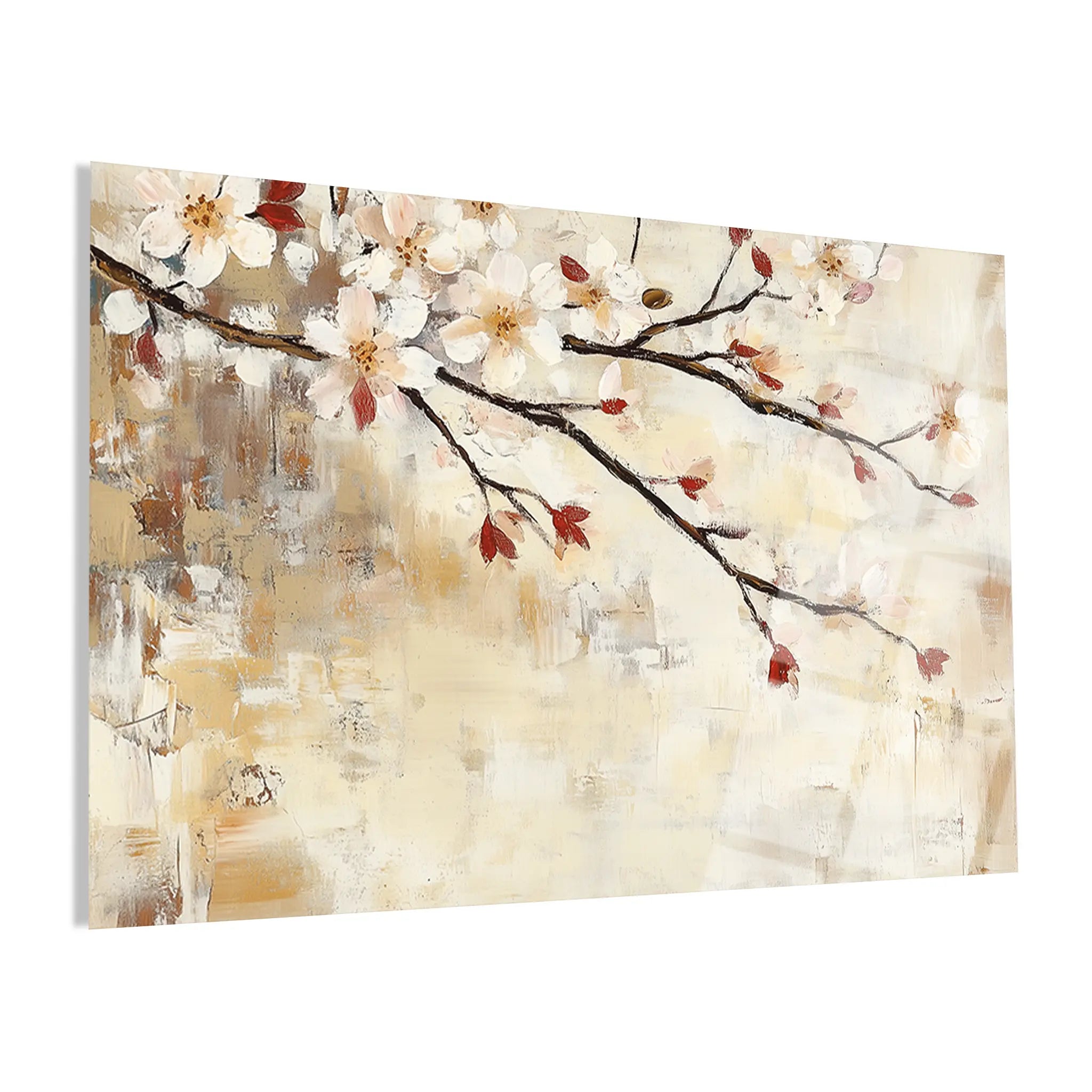 Floral Glass Wall Art GAD132-F 90 x 60 cm