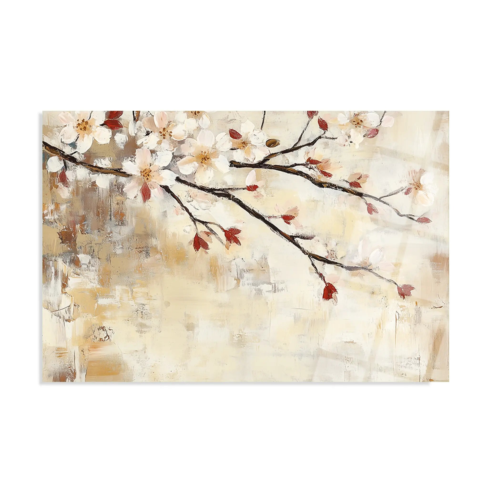 Floral Glass Wall Art GAD132-F 90 x 60 cm