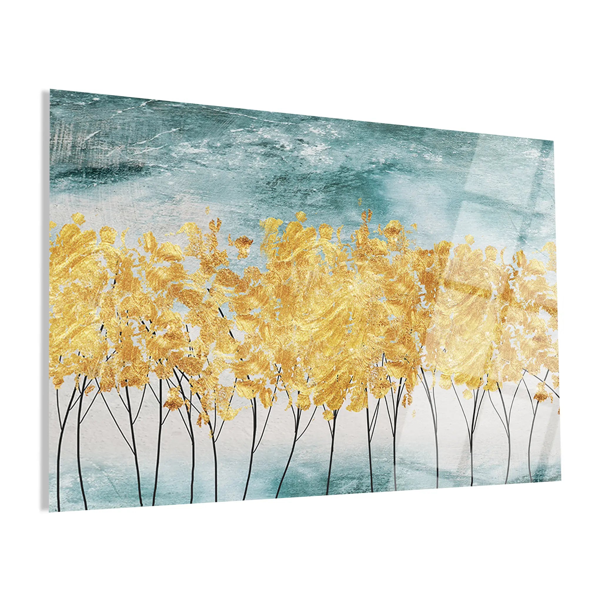 Abstract Glass Wall Art GAD134-A 90 x 60 cm