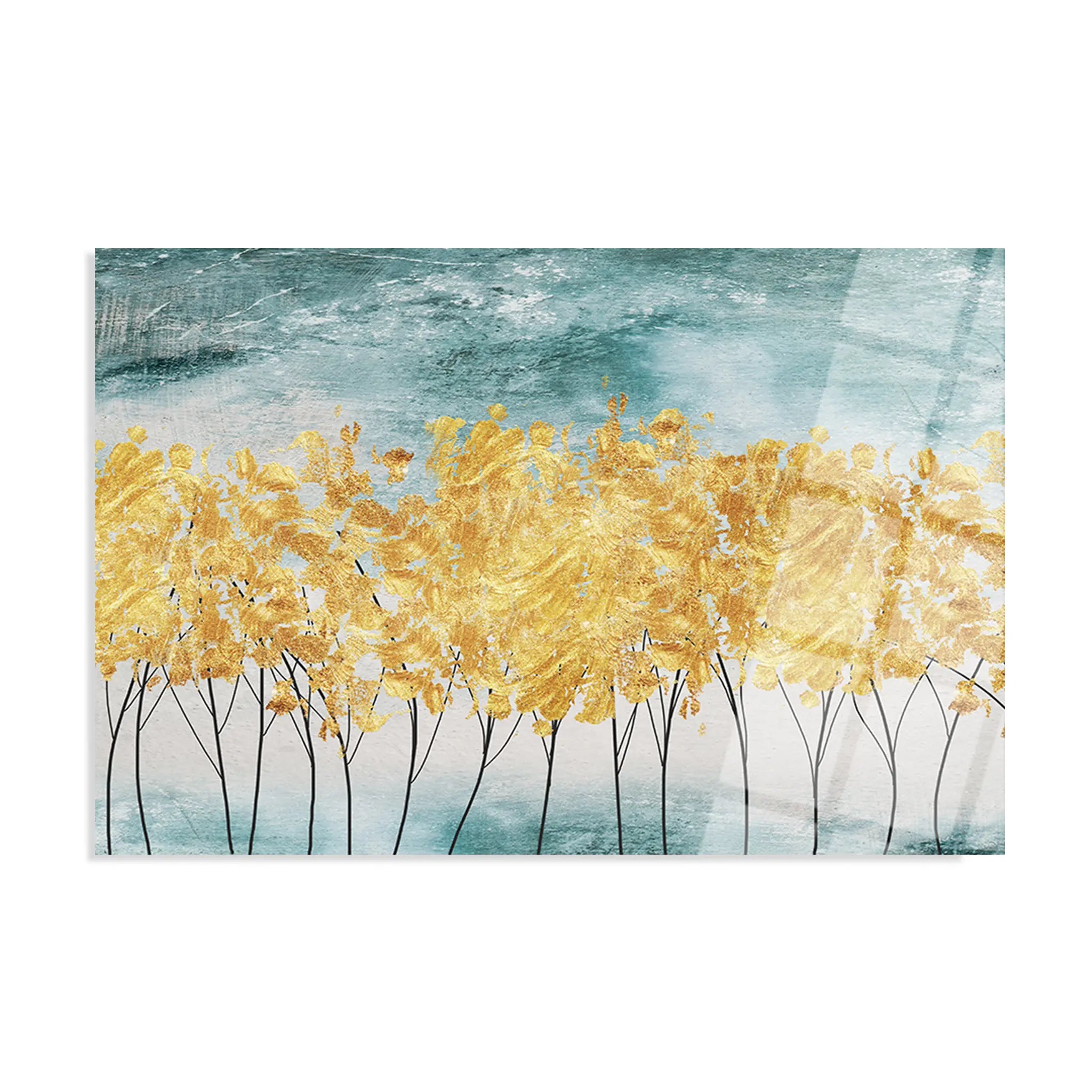 Abstract Glass Wall Art GAD134-A 90 x 60 cm